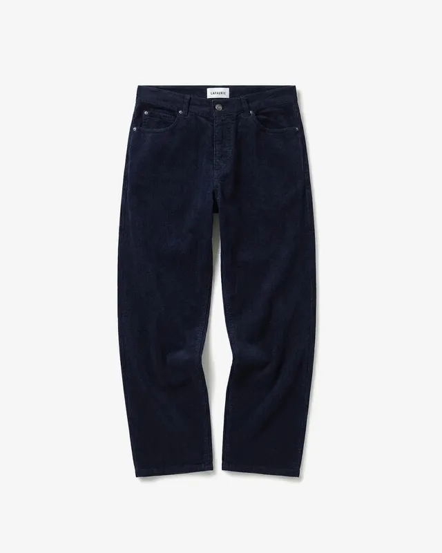 LAFAURIE DEAN Pantalon velours Navy ajusté