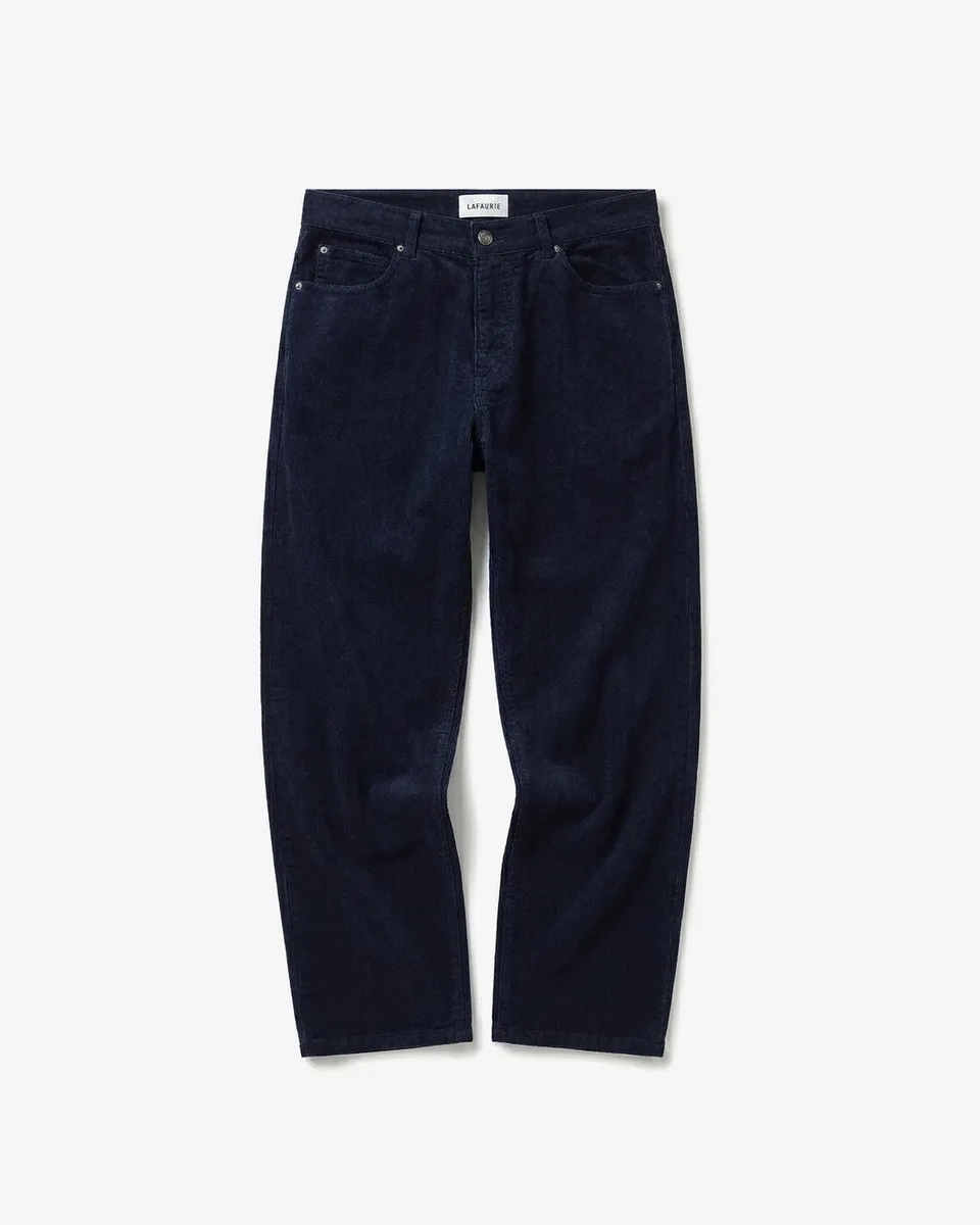 LAFAURIE DEAN Pantalon velours Navy ajusté