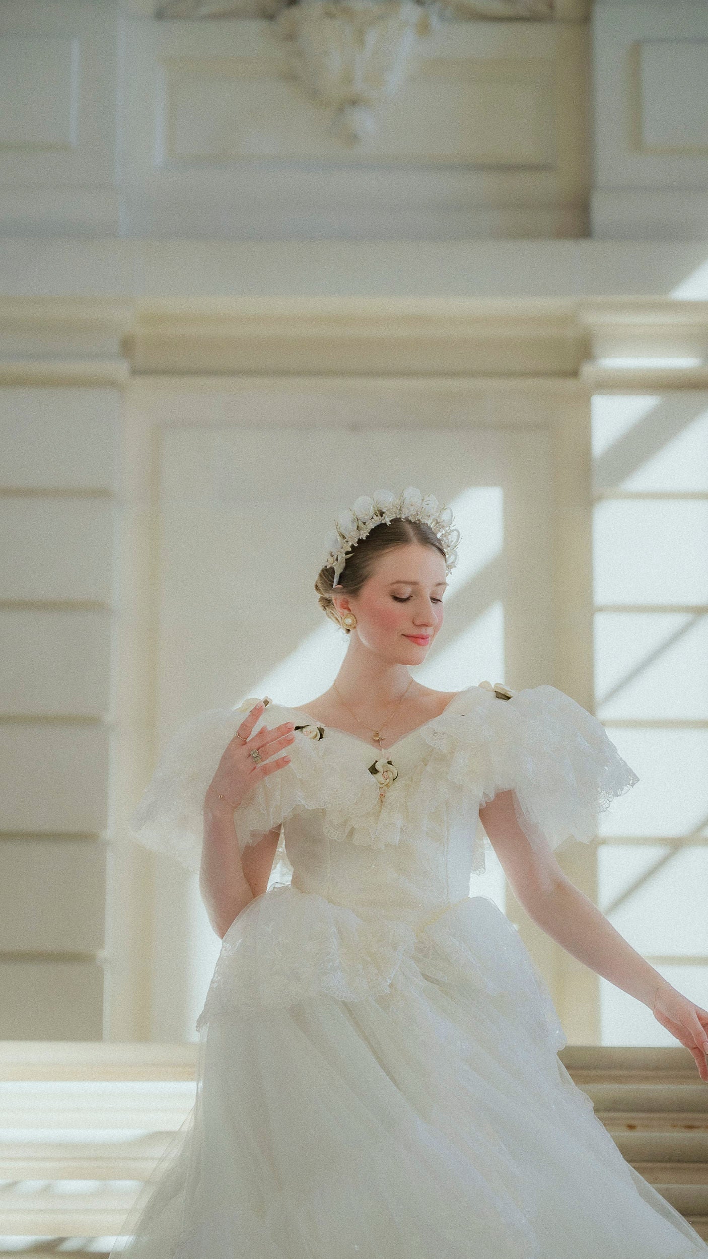 Solène Gisèle La mariée Robe Alina robe dentelle ivoire 36/38