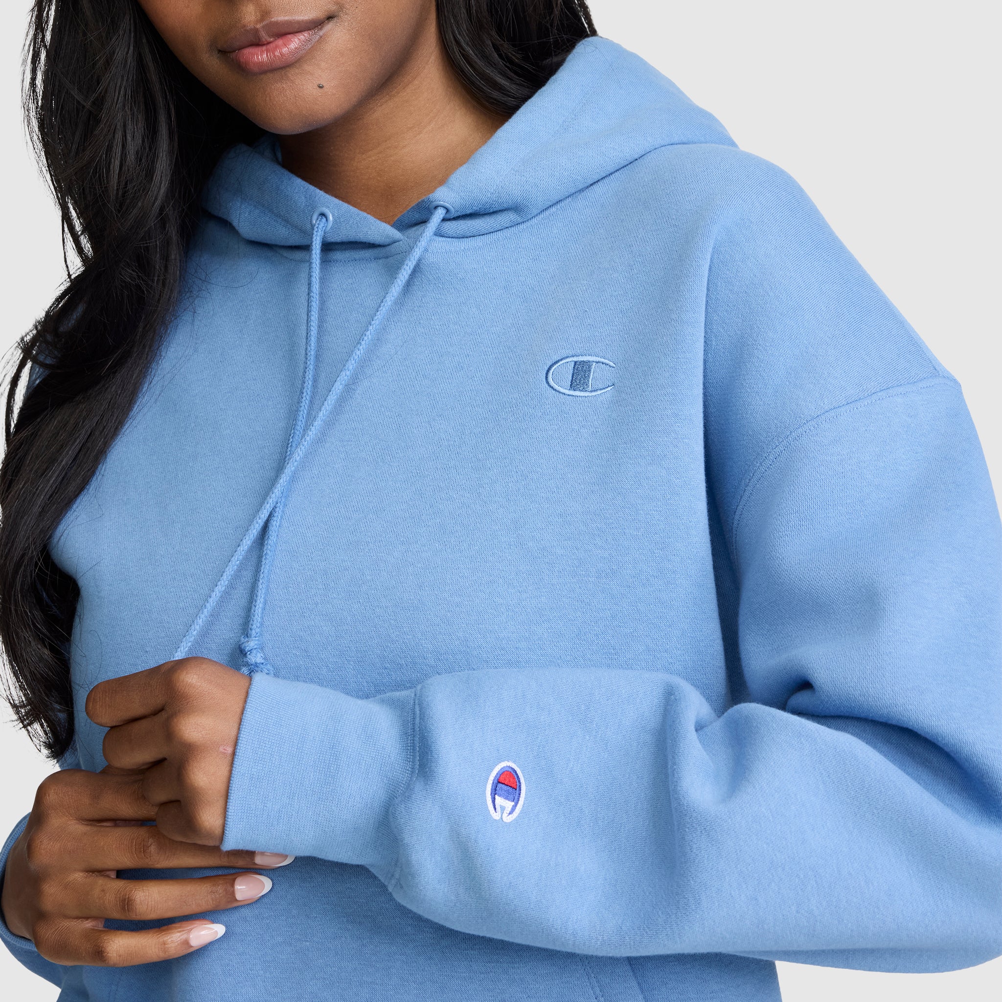 Champion Powerblend Small C Freshman Sweat à Capuche Riviera coton