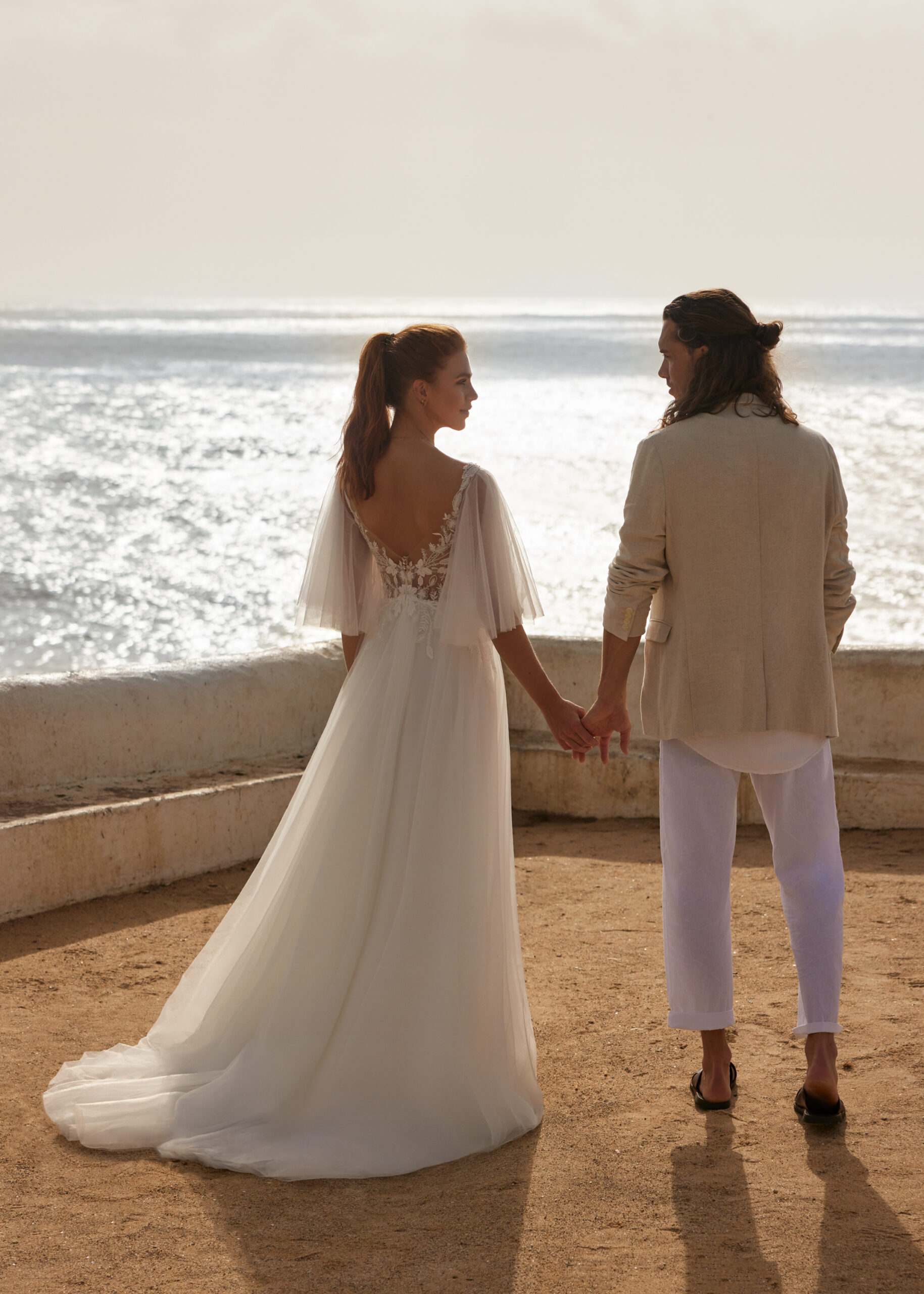 Hervé Paris Cherish Love Coral robe de mariée dentelle