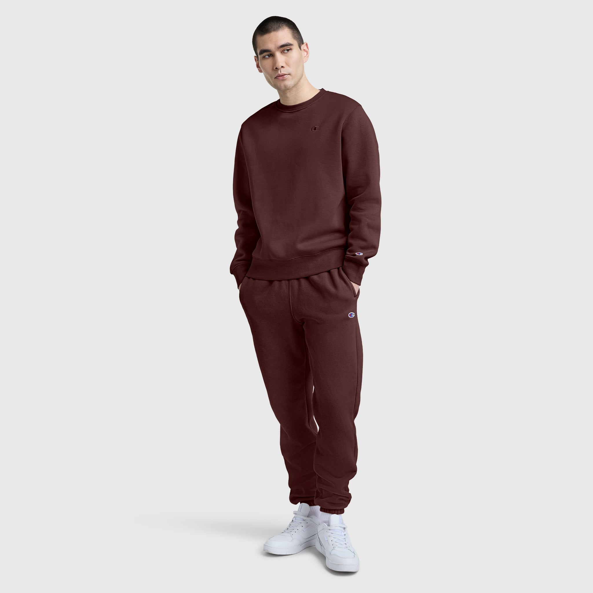 Champion Powerblend jogging homme Bitter Chocolate molleton