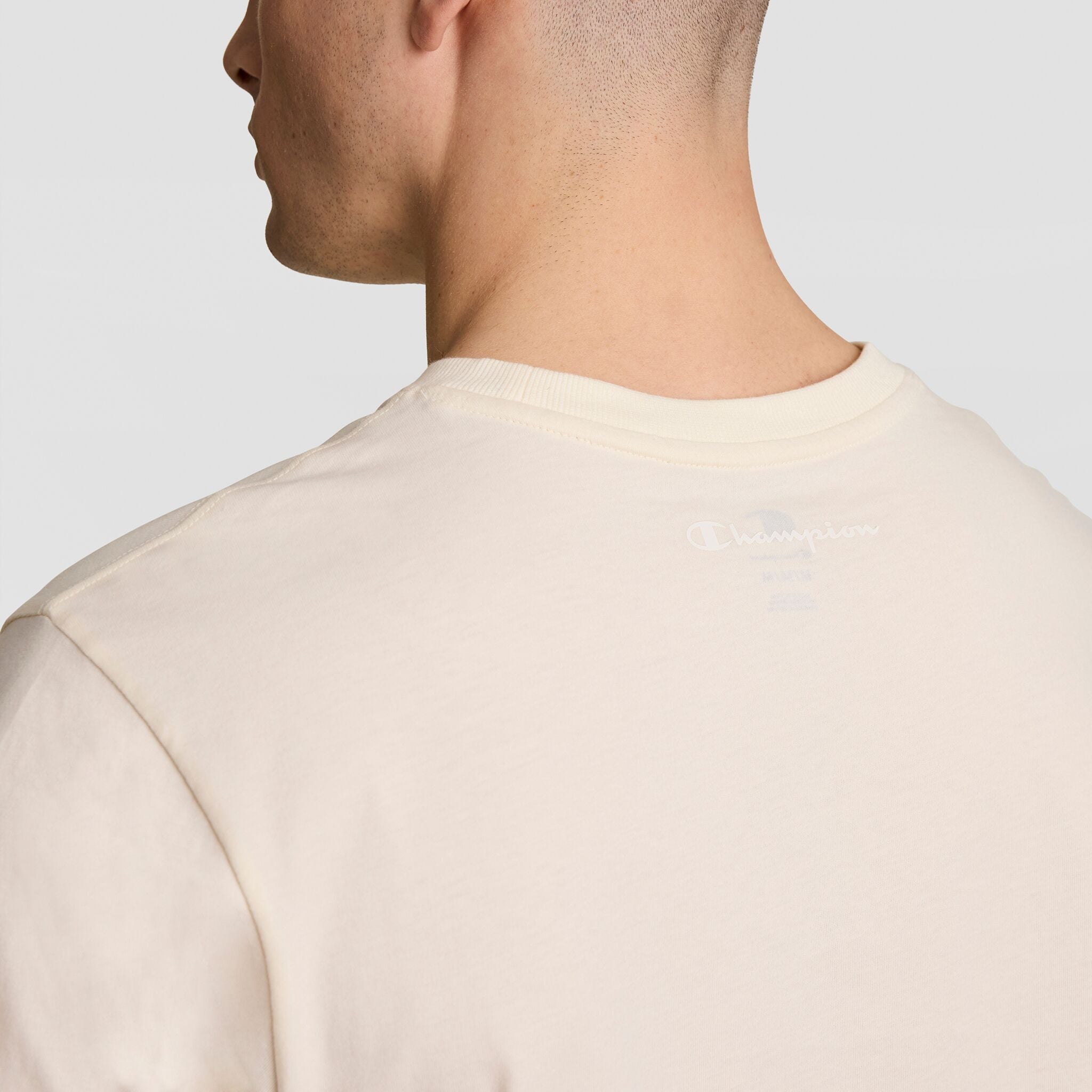 Champion Classic T-Shirt C Logo t-shirt beige Unbleached Cotton