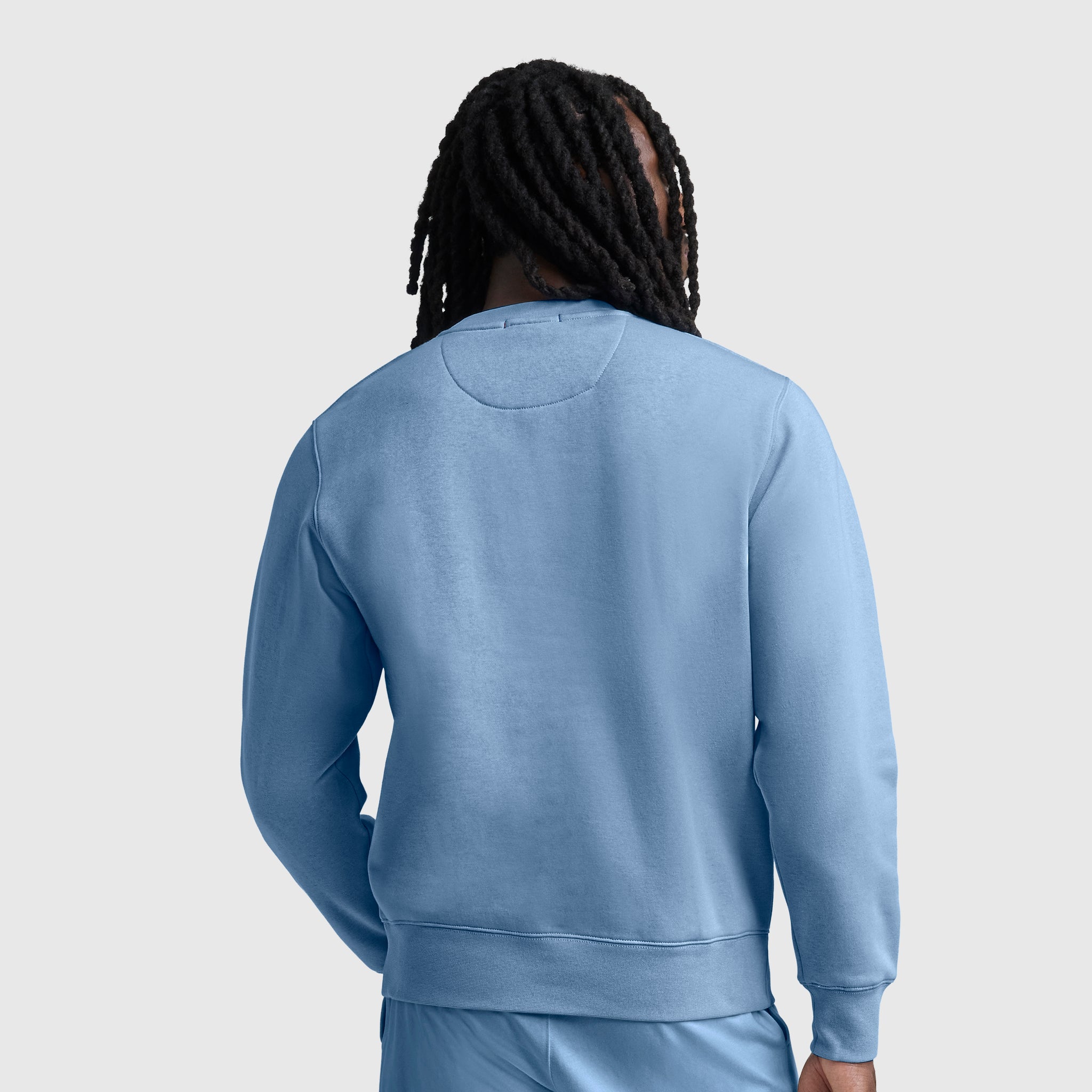 Champion Powerblend Crewneck Sweat Homme Bleu Riviera Chaud