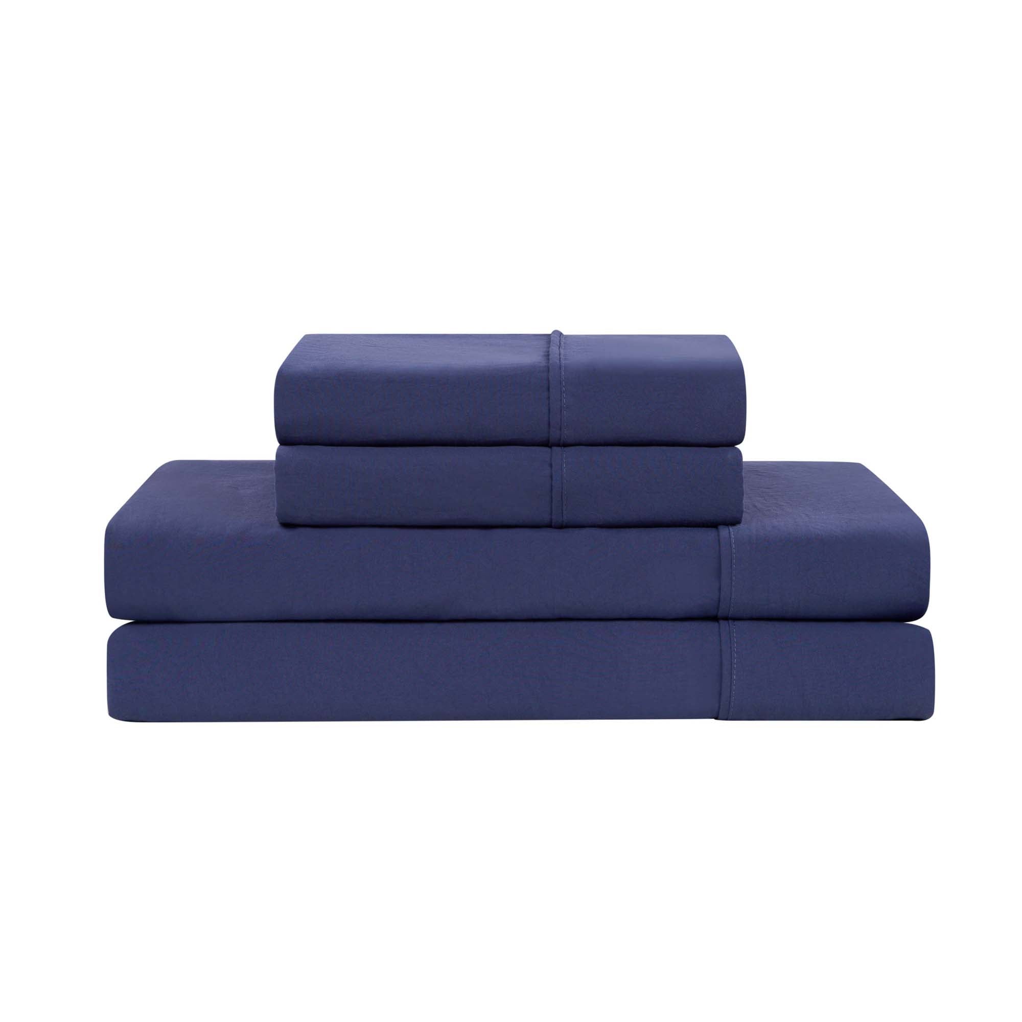 Champion Room Decor Elastic Logo Sheet Set drap bleu