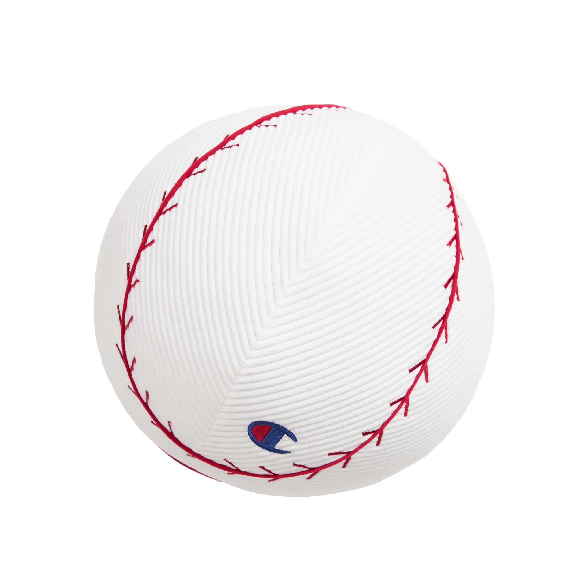 Champion Room Decor Sport coussin baseball blanc velours