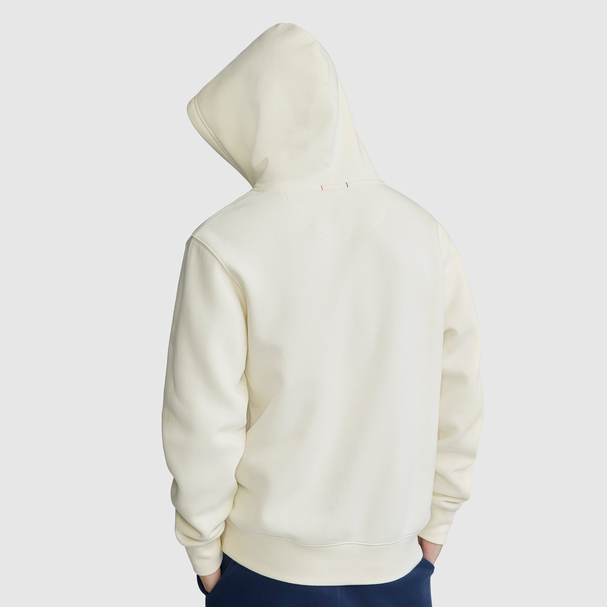 Champion Powerblend Hoodie C Logo sweat à capuche coton écru