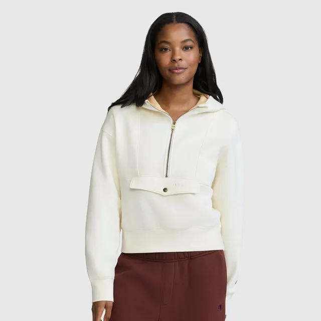 Champion Training Half-Zip Sweat écru Unbleached Cotton