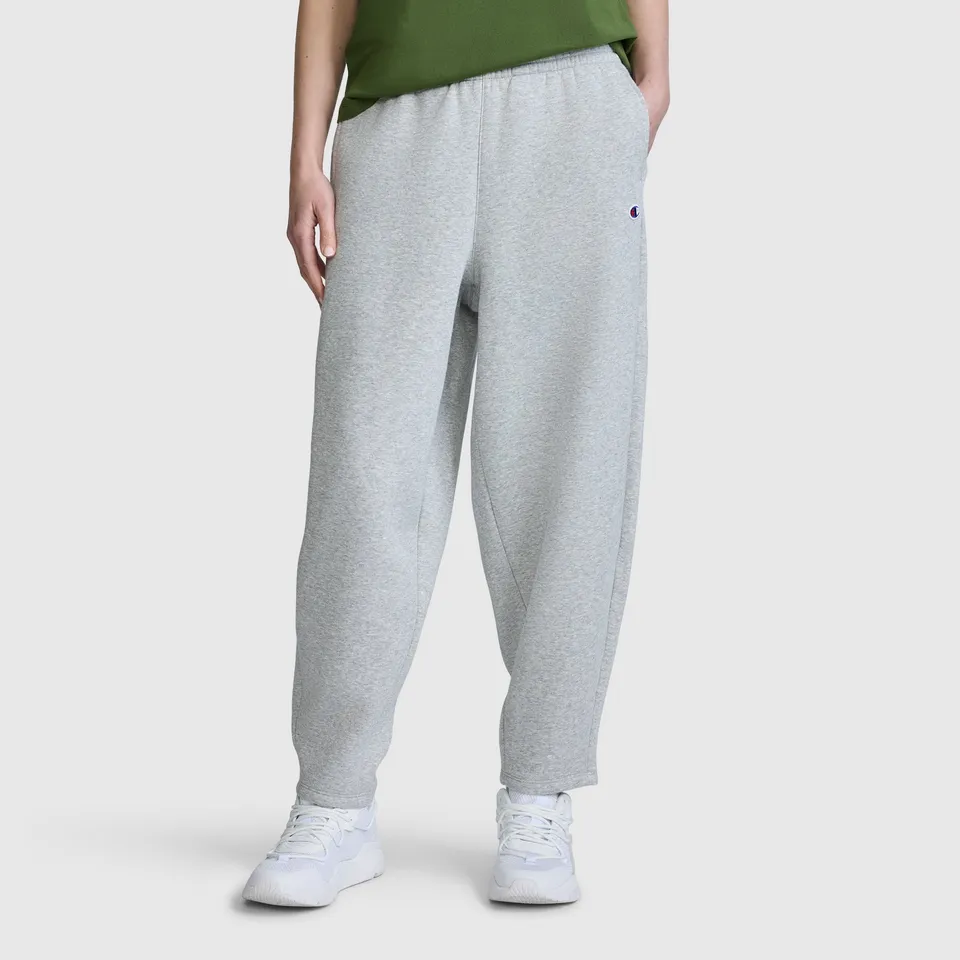 Champion Pants Barrel Leg Fleece Pant pantalon gris molleton