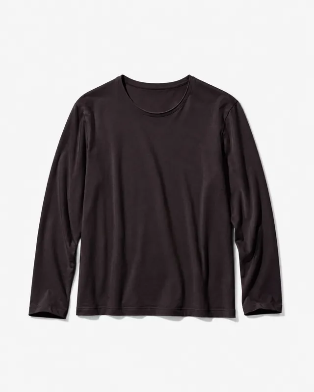 LAFAURIE ACHILLE t-shirt dark prune coton manches longues