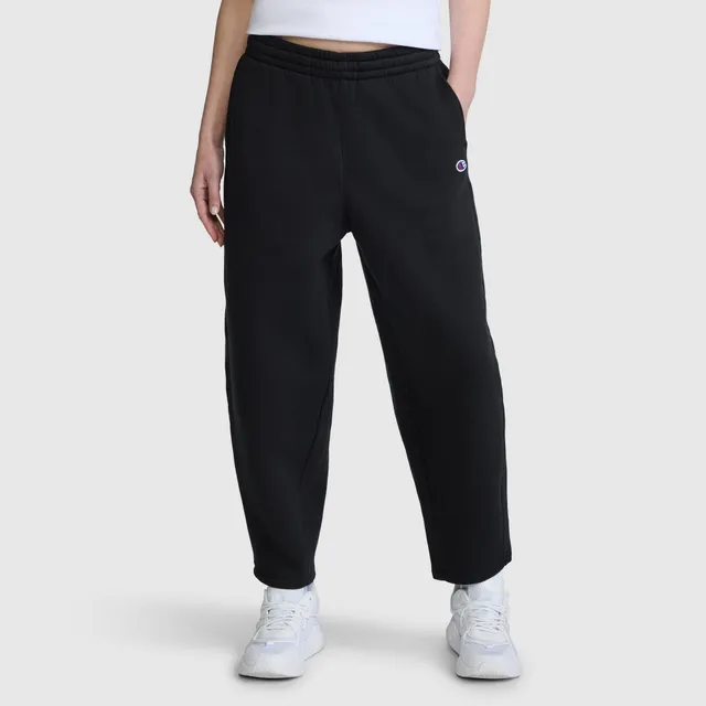 Champion Barrel Leg pantalon molleton femme noir coupe barrique