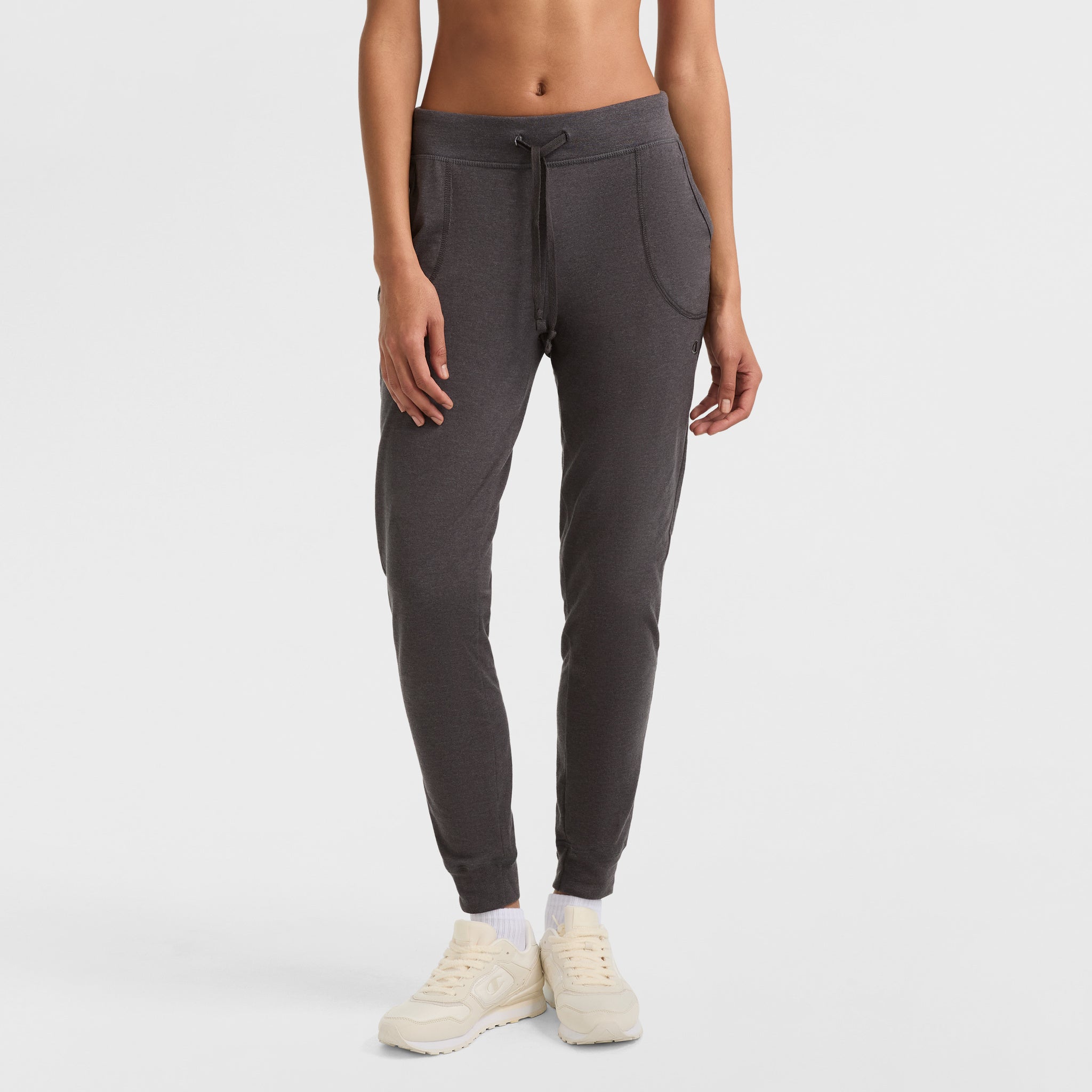 Champion Jersey Jogger Pantalon Jogging Granite Heather Coton Slim