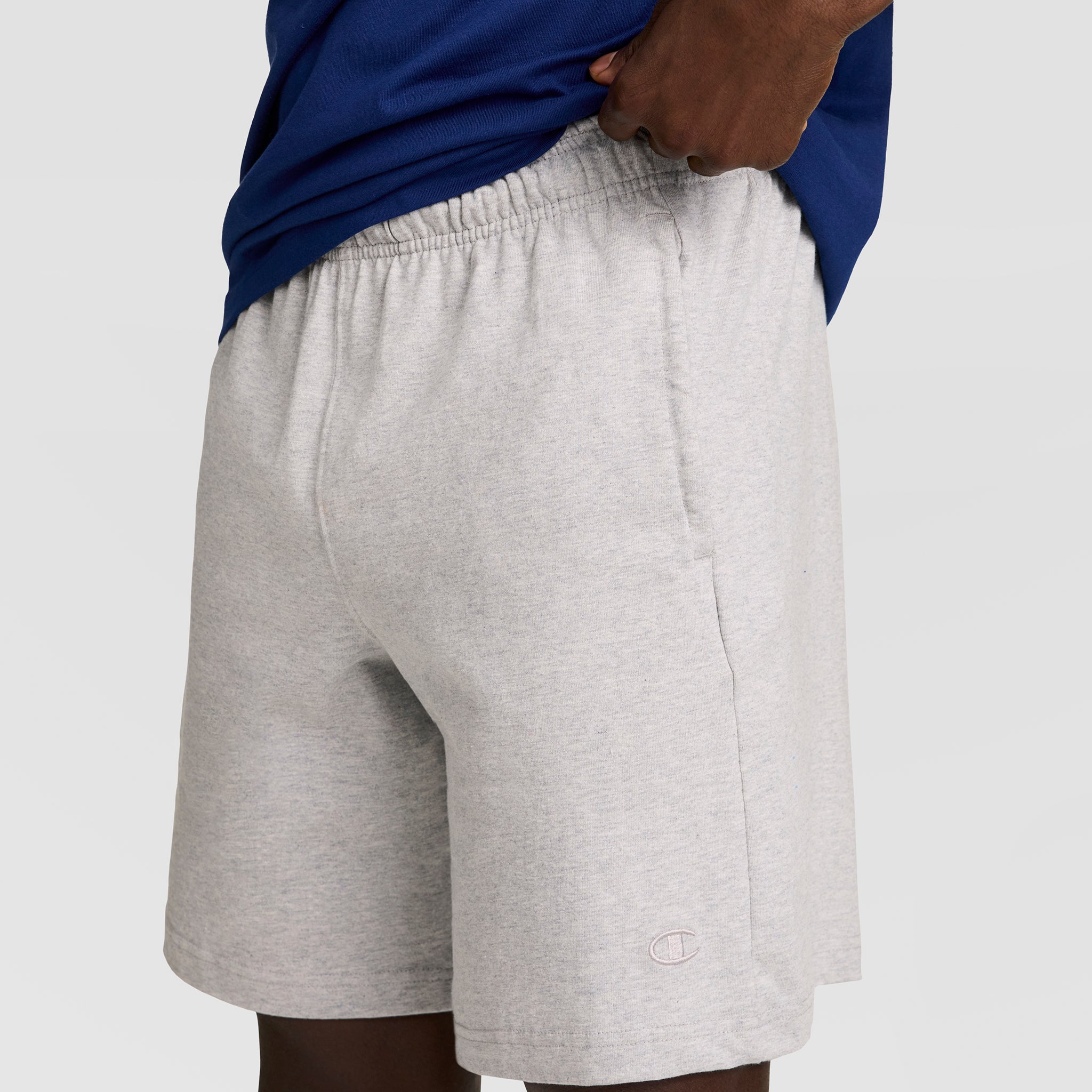 Champion 7" Jersey Short C Logo short gris chiné coton