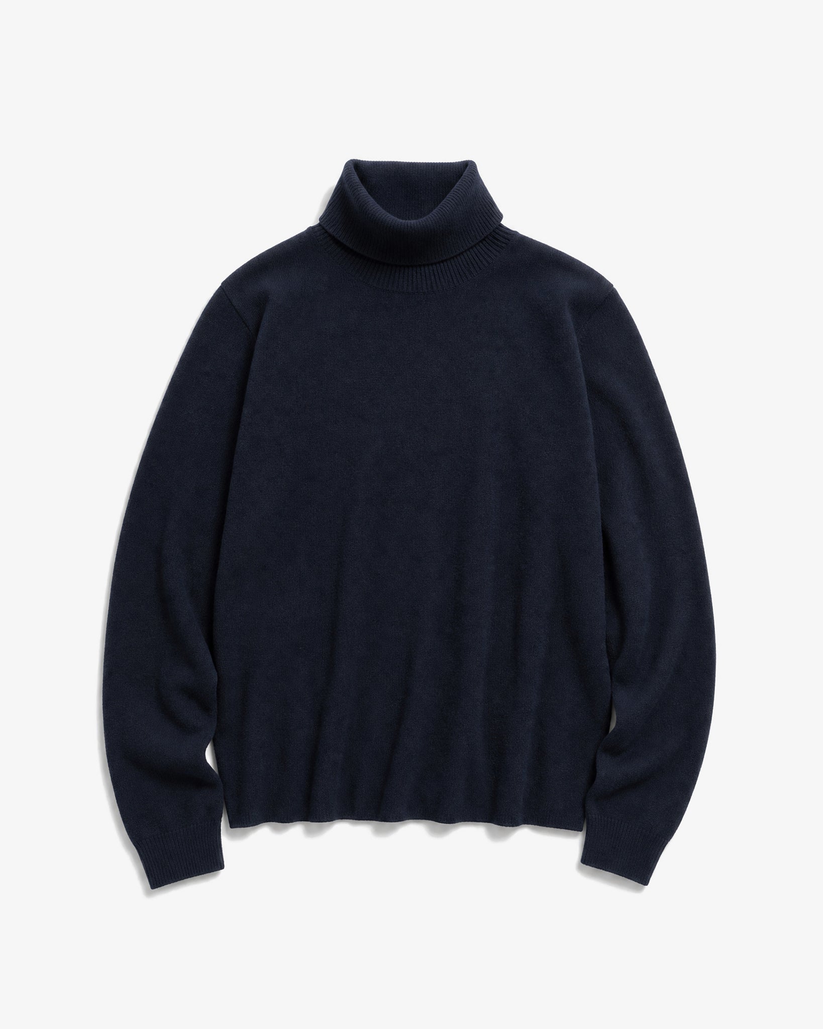 LAFAURIE Pulls GAVINO pull navy col roulé laine