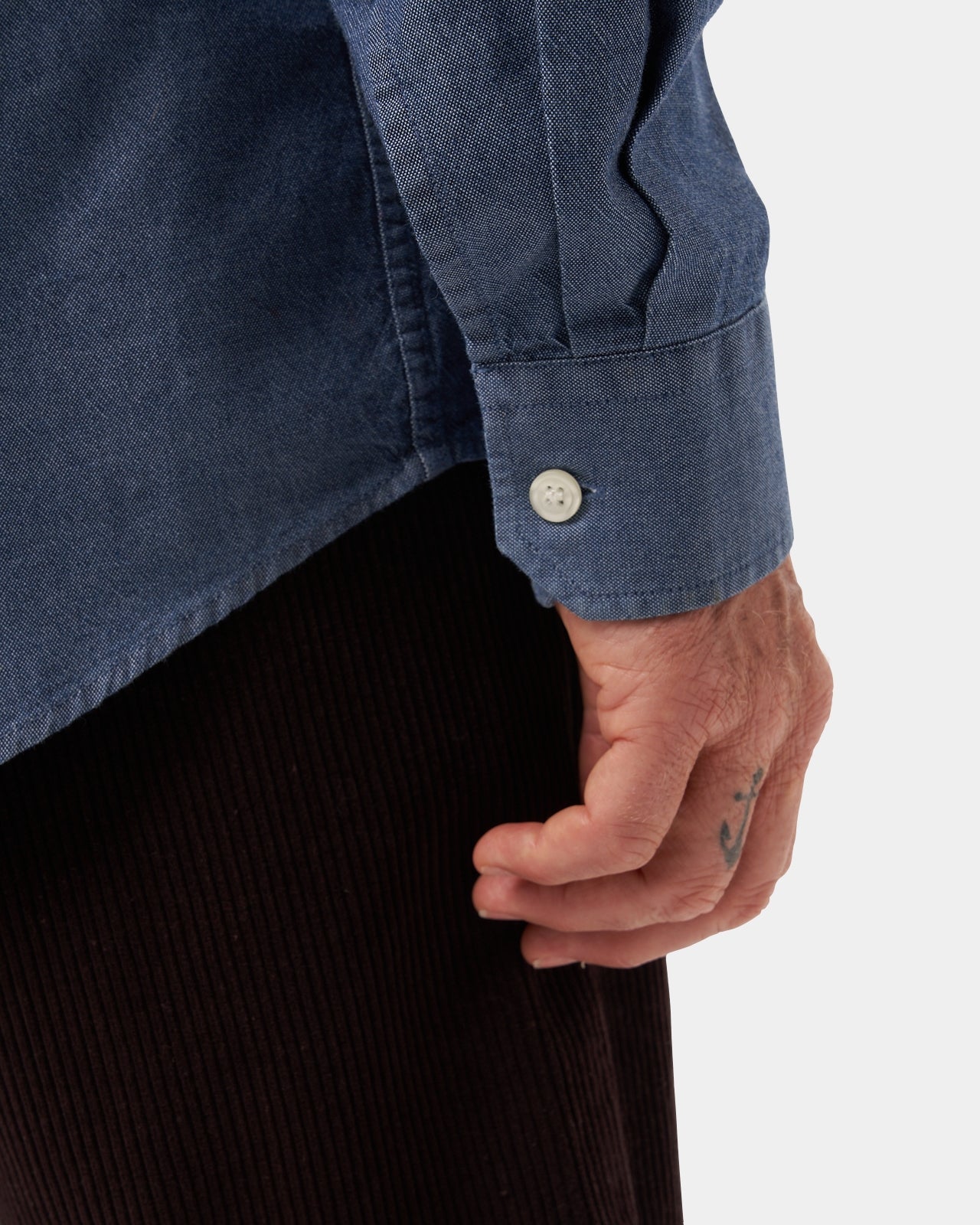 LAFAURIE MIO Denim Stone chemise homme coton coupe droite