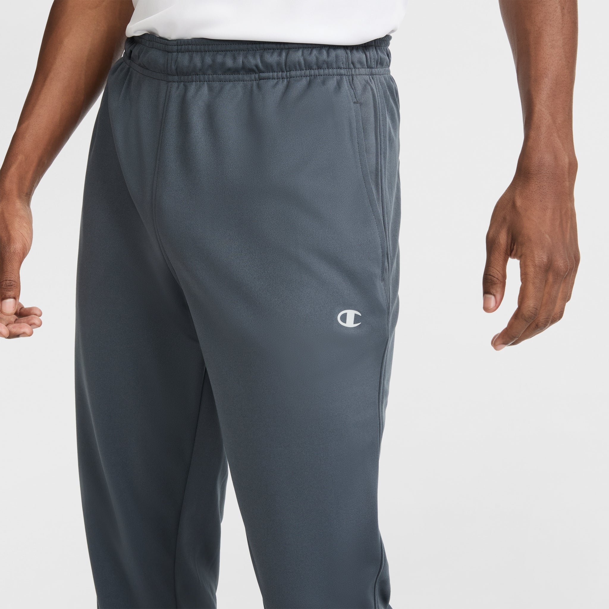 Champion Sport Sweatpants C Logo jogging slim gris stretch