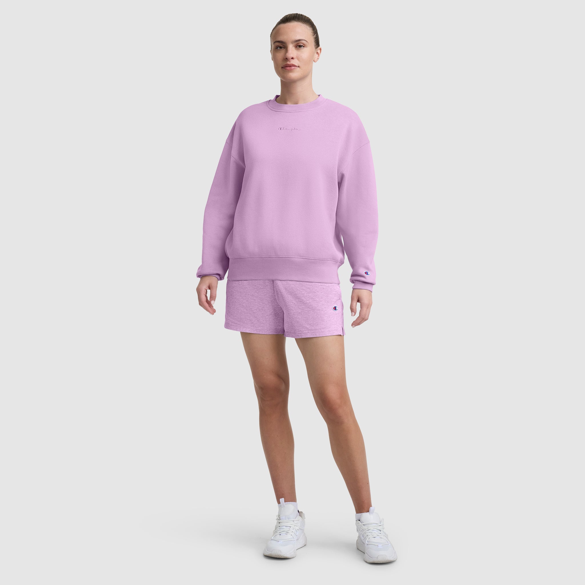 Champion Powerblend Crewneck Sweatshirt sweat femme Smoky Grape
