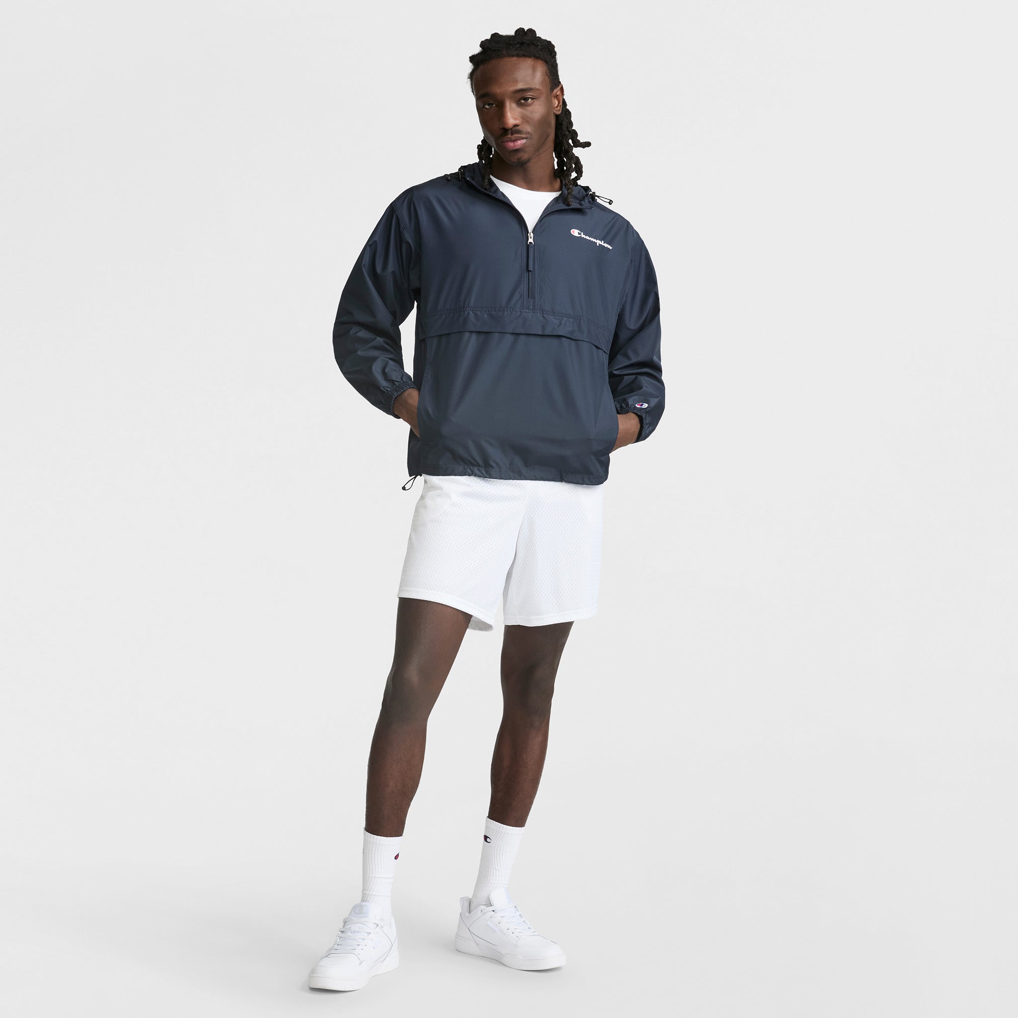 Champion Stadium Veste coupe-vent marine polyester recyclé