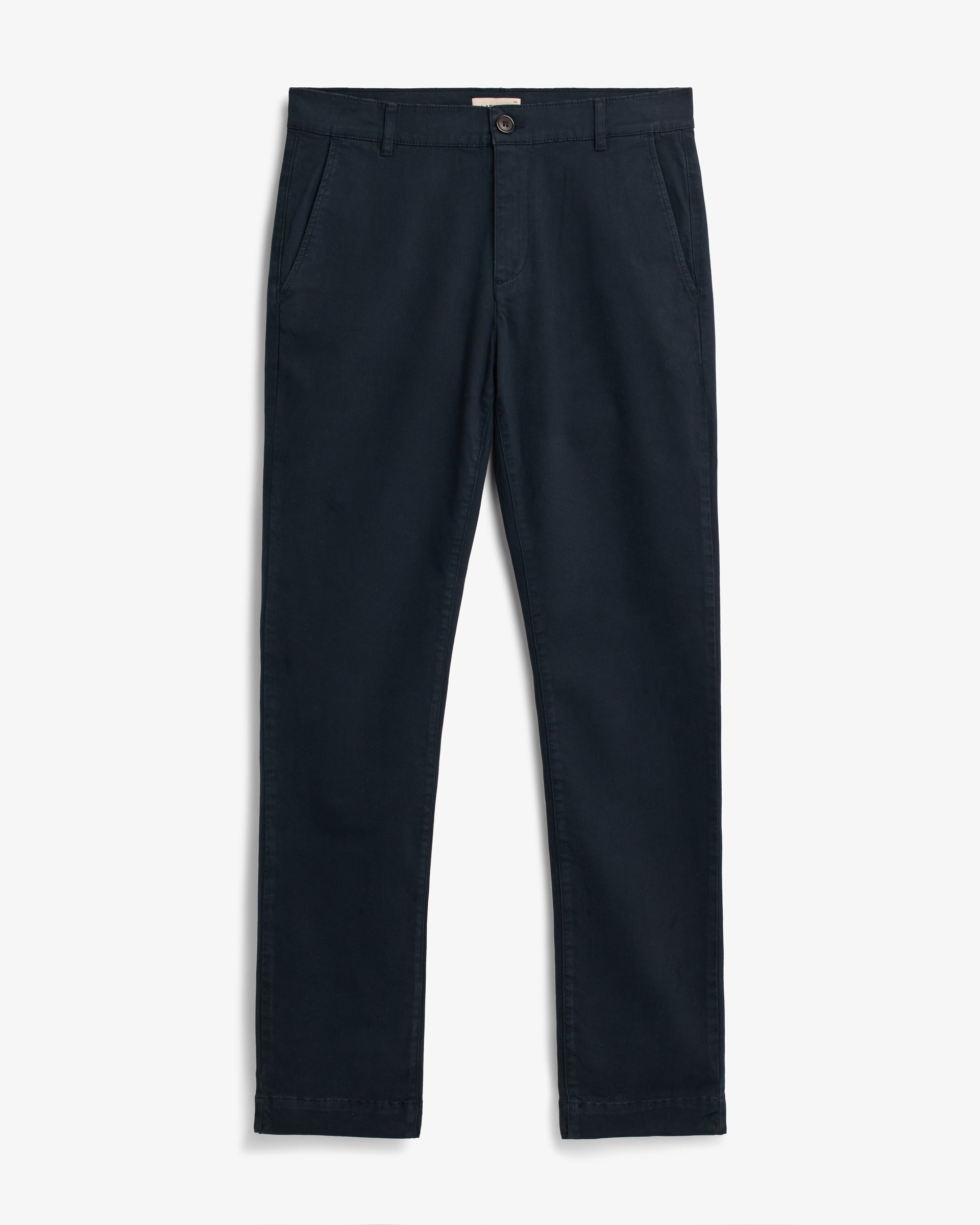 Lafaurie Albert Pantalon Chino Navy Twill Coton Ajusté
