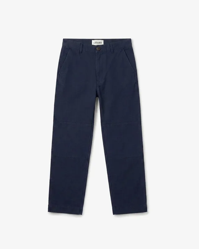 LAFAURIE GABIN Bleu de Minuit pantalon casual canevas coton