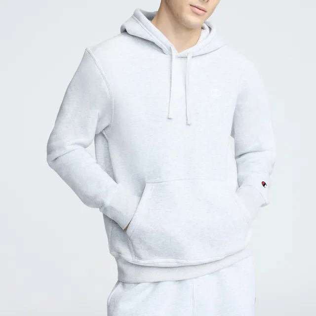 Champion Powerblend Hoodie C Logo sweat à capuche gris argent