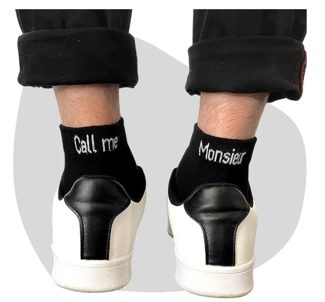 Le Jour de Notre Oui CALL ME MONSIEUR chaussettes marié