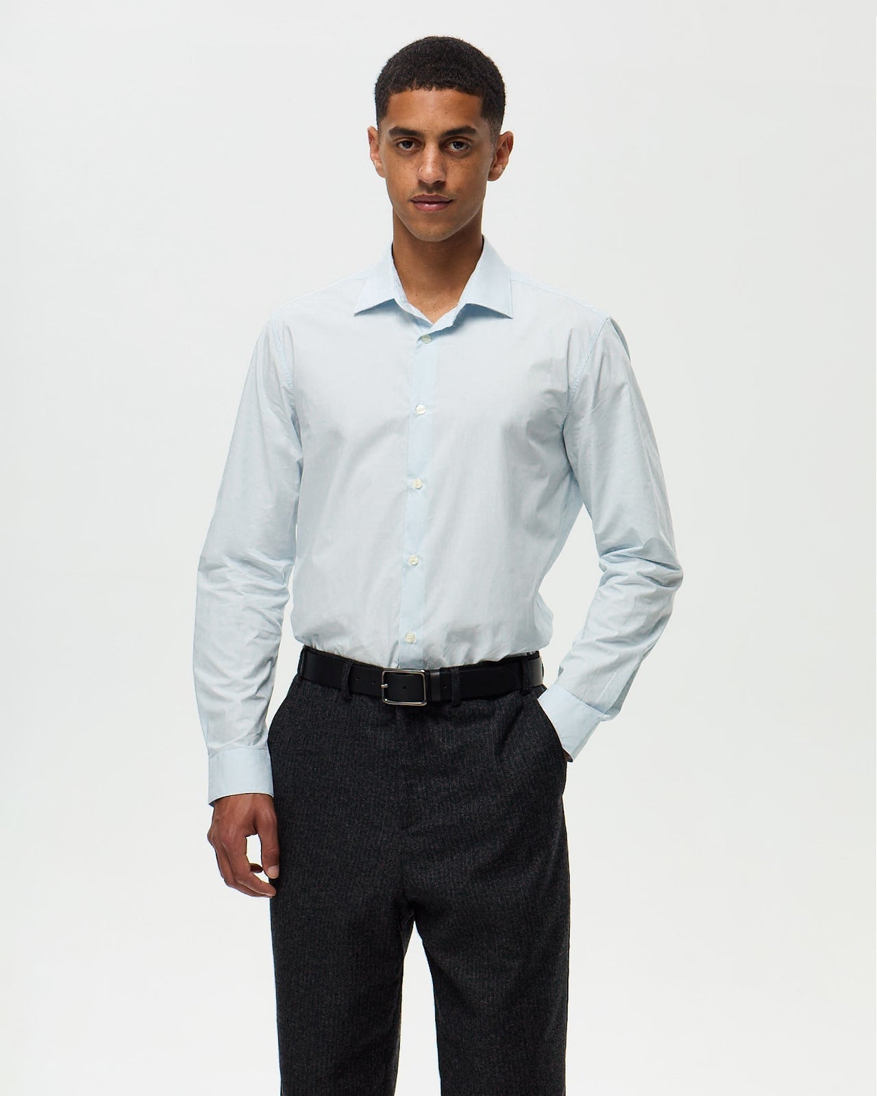 LAFAURIE POPELINE Chemise Homme Bleu Azur Semi-Ajustée