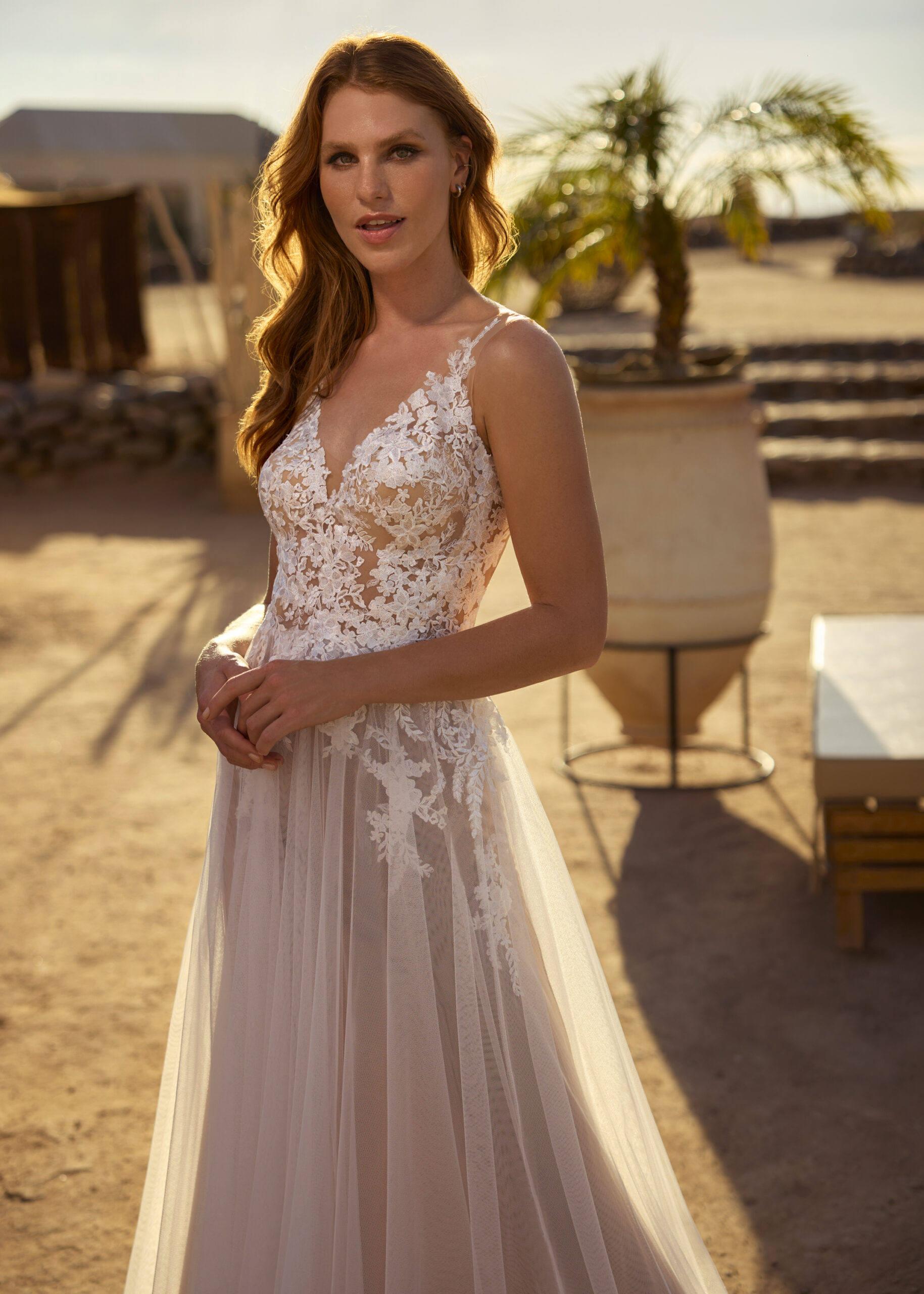 Hervé Paris Cherish Love Collection Cato robe de mariée satin