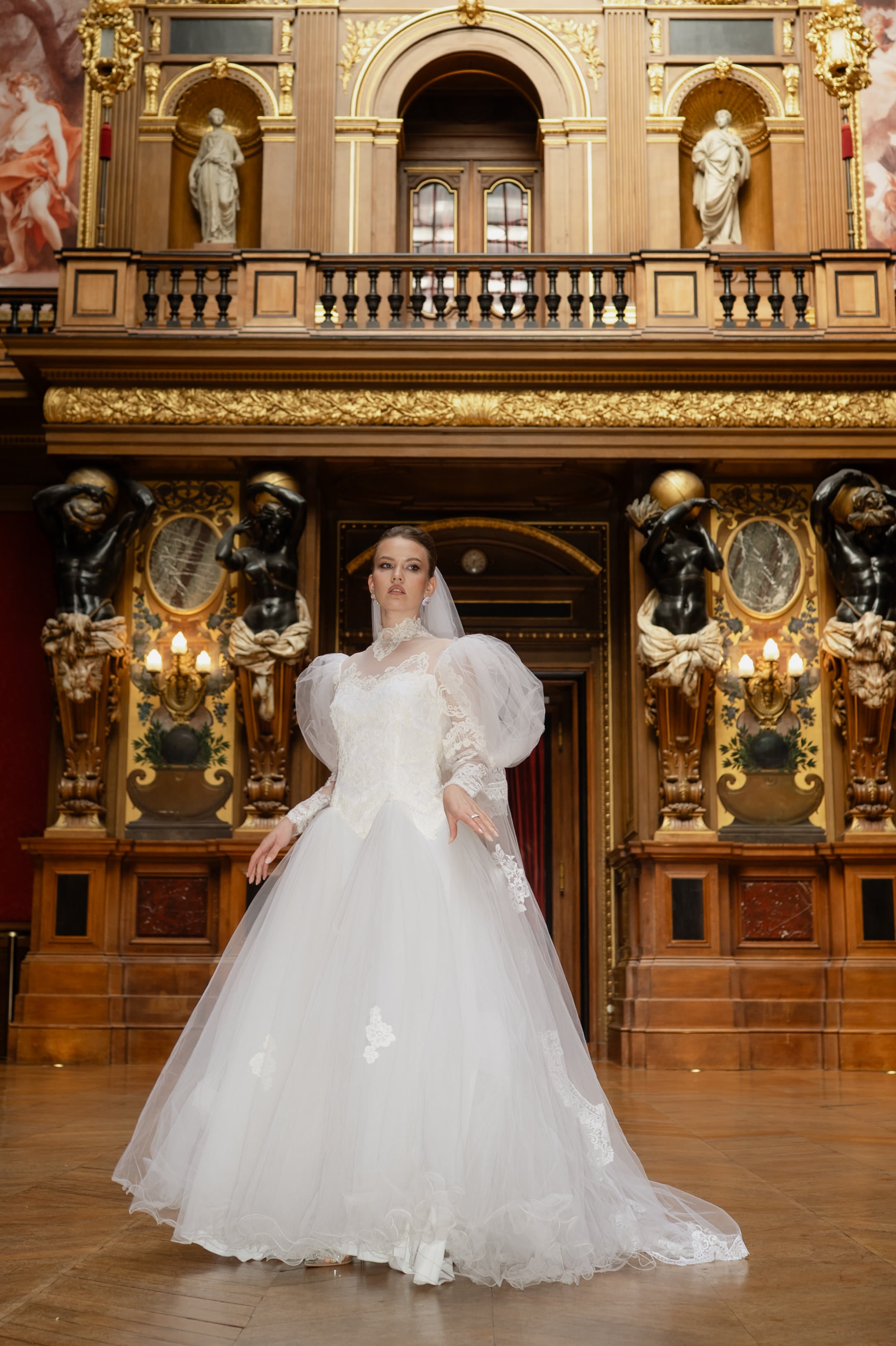 Solène Gisèle La mariée Émérance robe de mariée blanc tulle dentelle