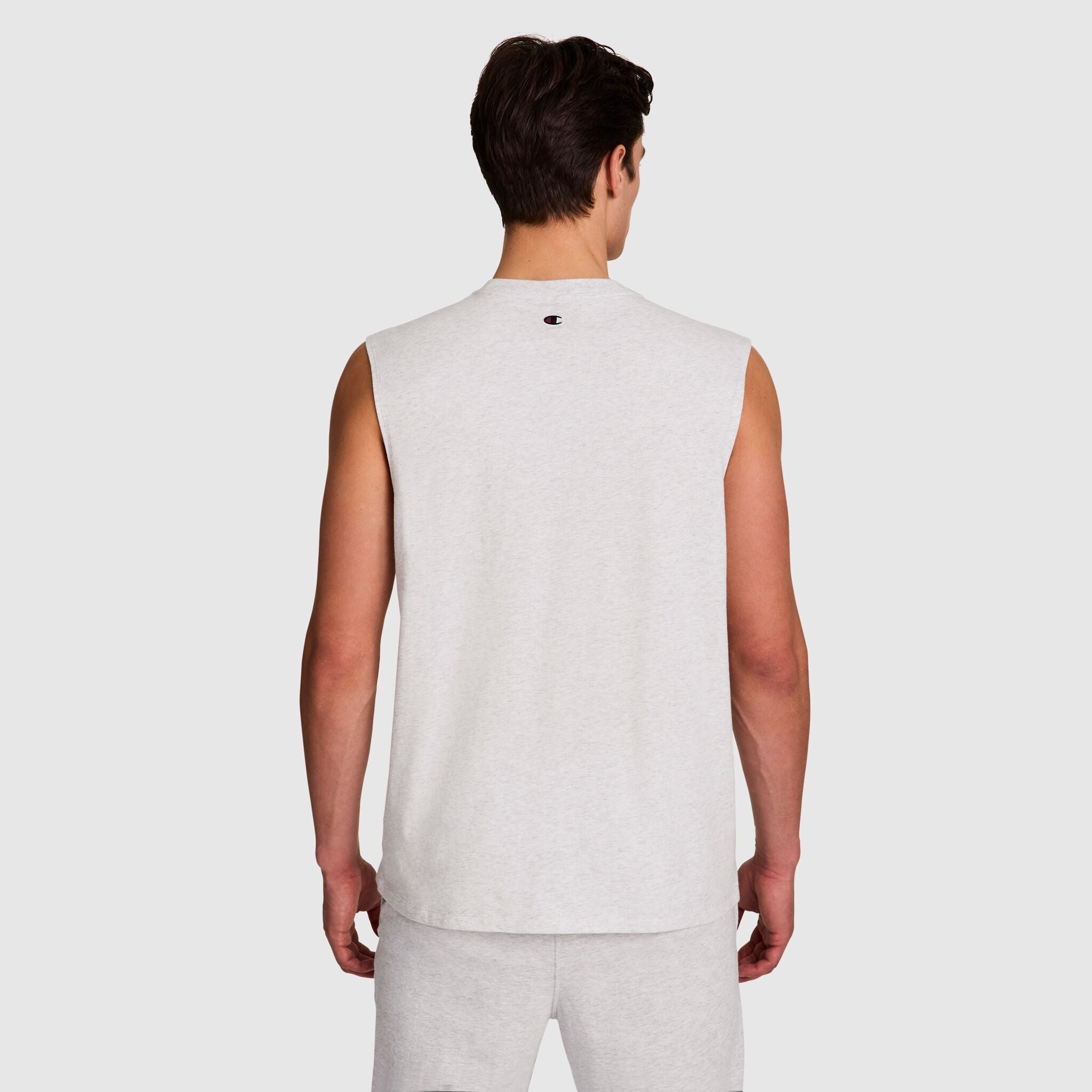Champion Muscle Tank Débardeur Homme Gris Chiné Coton