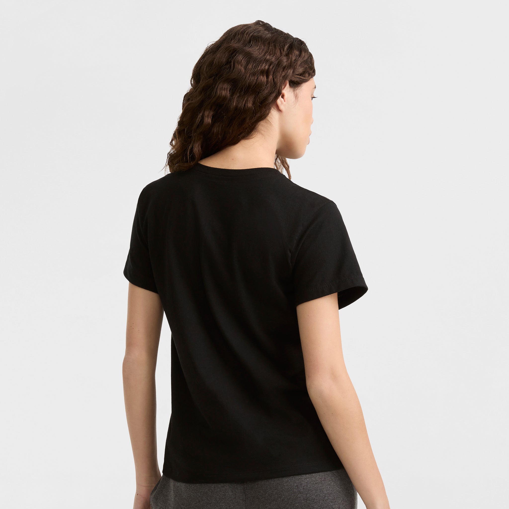Champion Classic Script T-shirt noir coton col rond