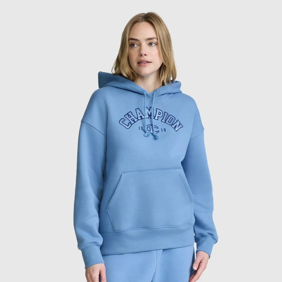 Champion Fleece Hoodie Satin Applique sweat à capuche Riviera