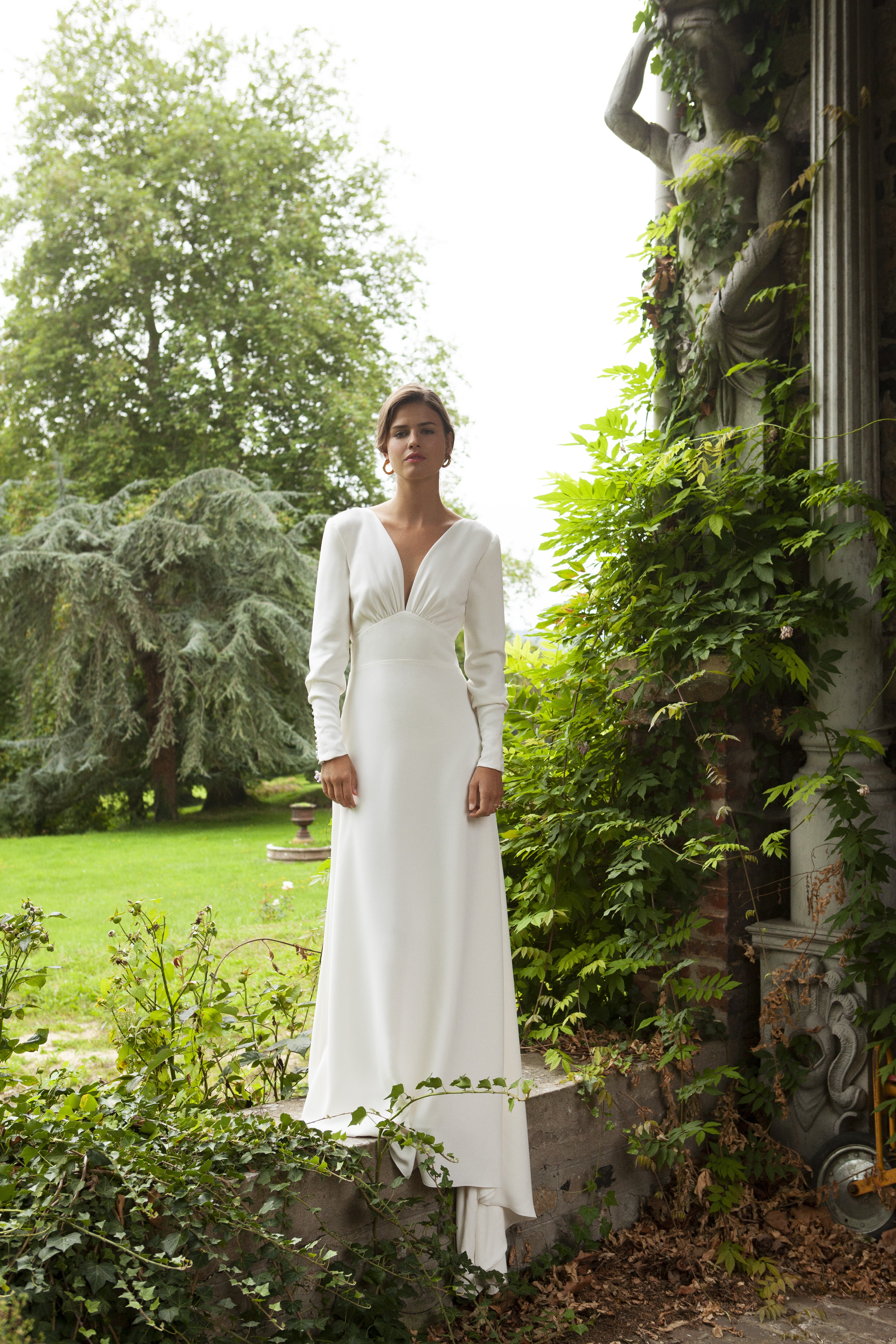 Maison Floret Sur-mesure Gabin robe de mariée manches bouffantes