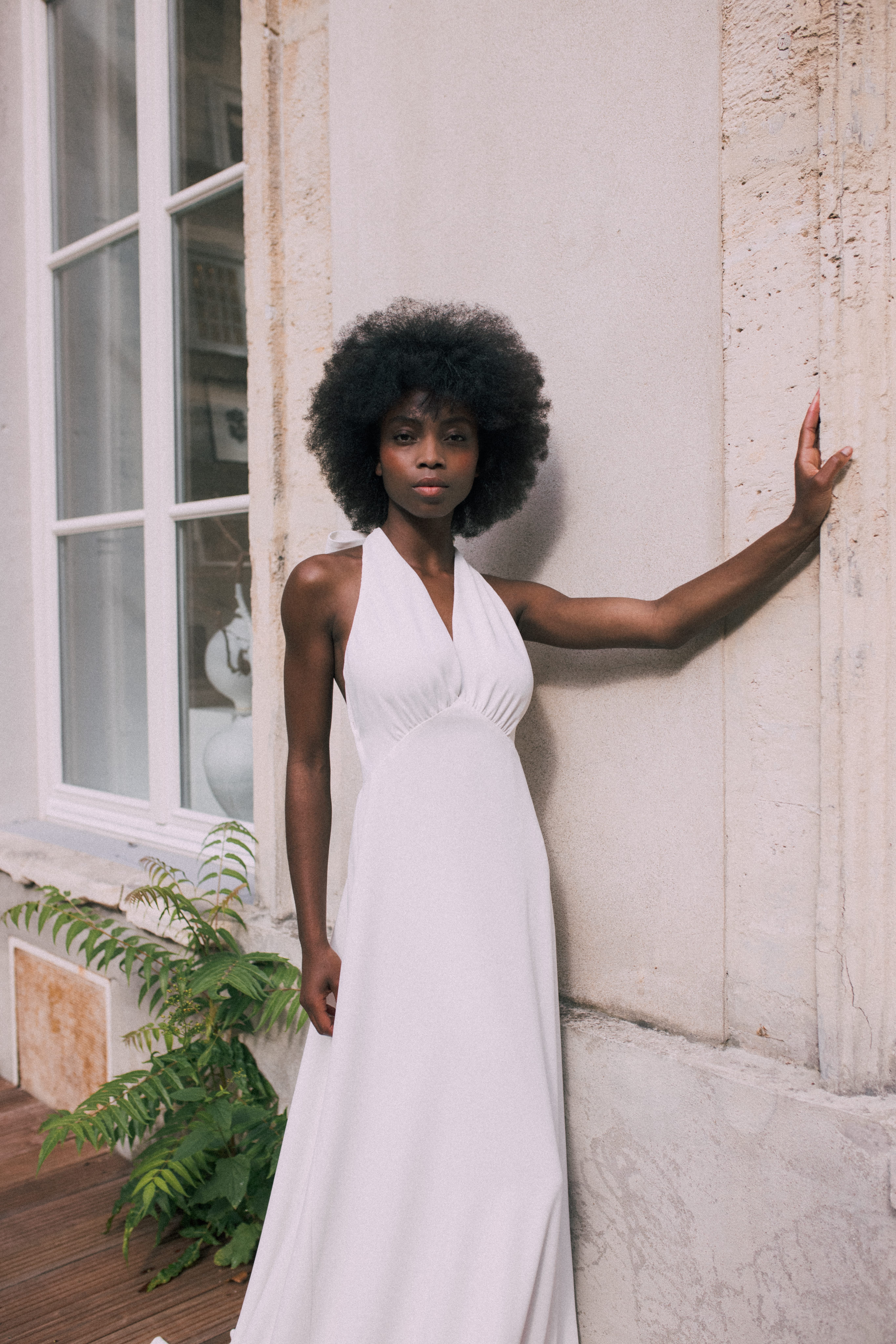 Maison Floret Sur-mesure Cooper robe nœud crêpe