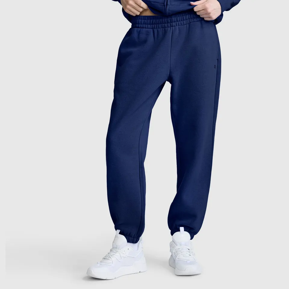 Champion Powerblend Oversized Sweatpants C Logo jogging bleu molleton