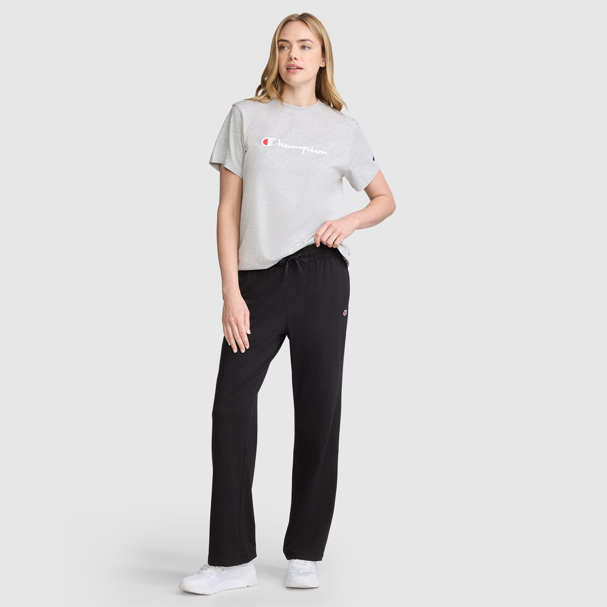 Champion Pants Lightweight pantalon jogging noir coton taille élastique