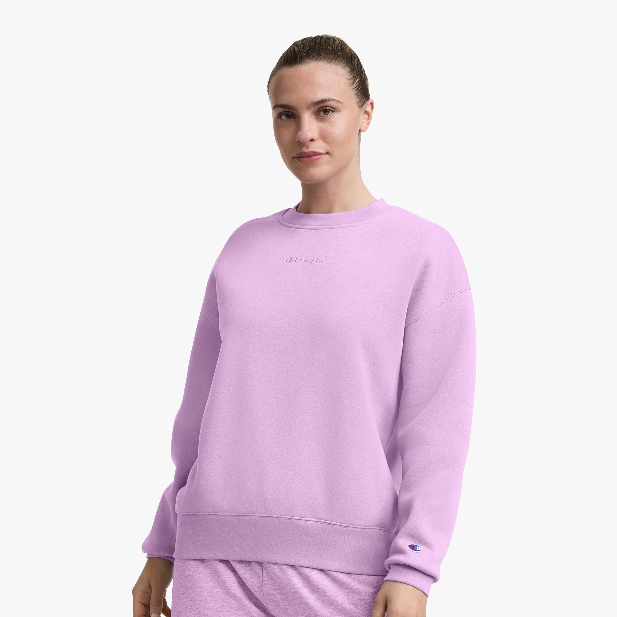 Champion Powerblend Crewneck Sweatshirt sweat femme Smoky Grape