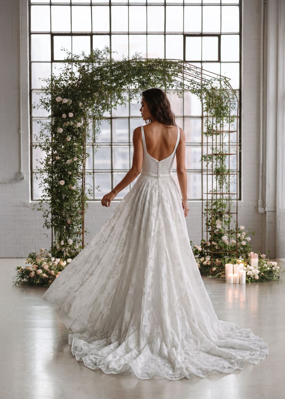 Hervé Paris Promise Porter robe de mariée classique