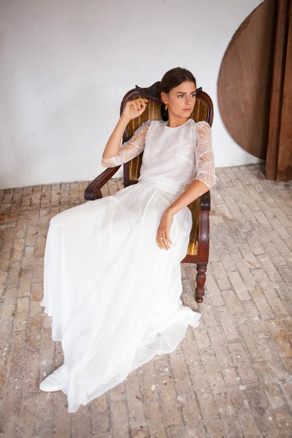 Maison Floret Prêt-à-marier Virgile top broderie bateau
