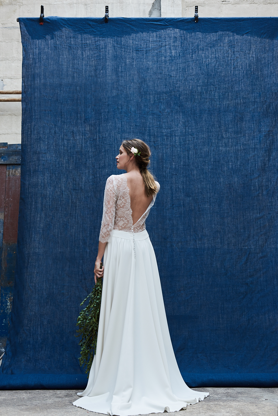 Maison Floret Sur-mesure Aaron robe mariée dentelle