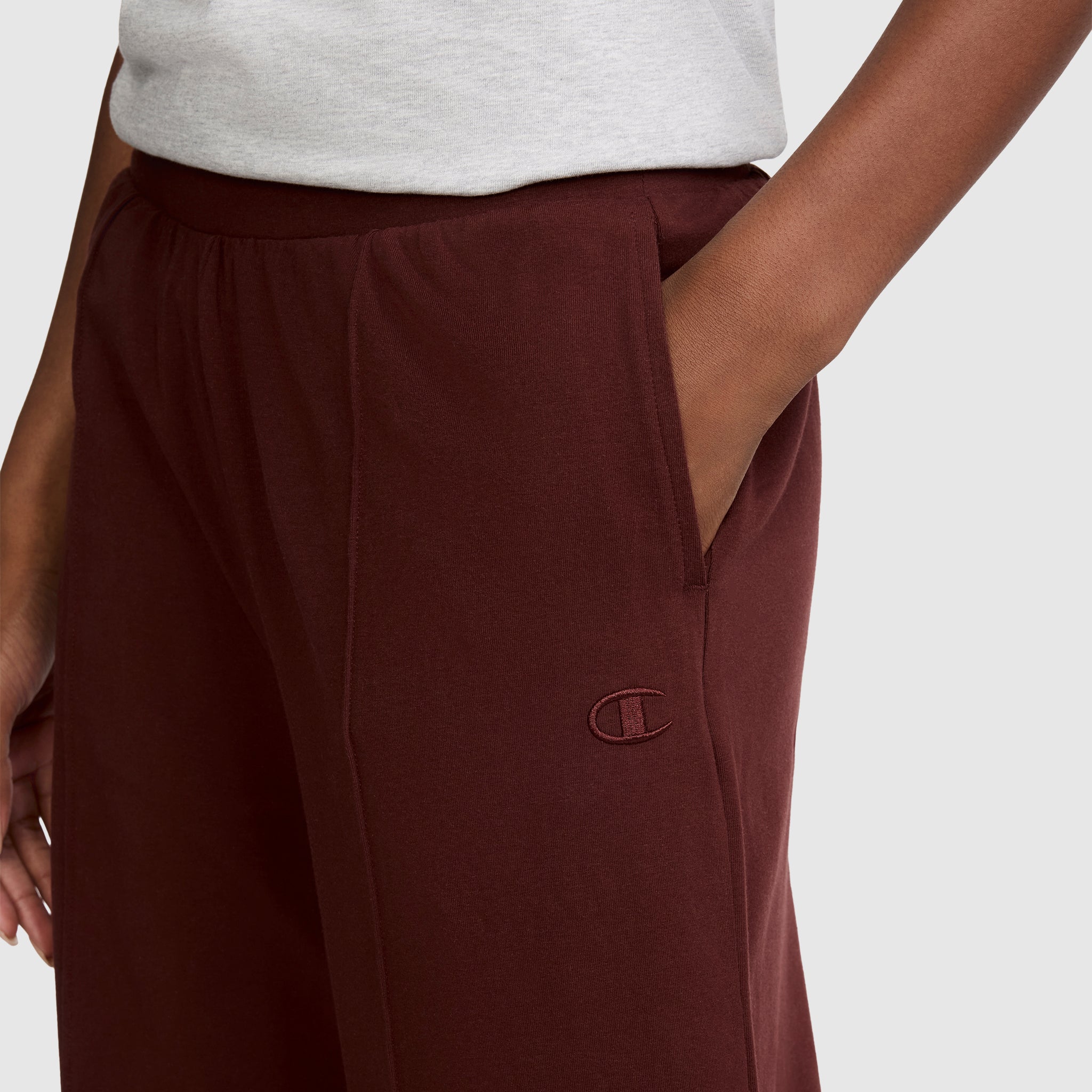 Champion Open Bottom Pant pantalon femme Bitter Chocolate nylon