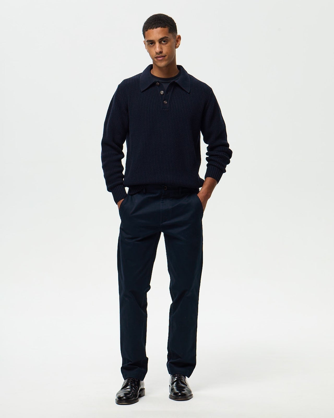 Lafaurie Victor pantalon chino homme navy 100% coton