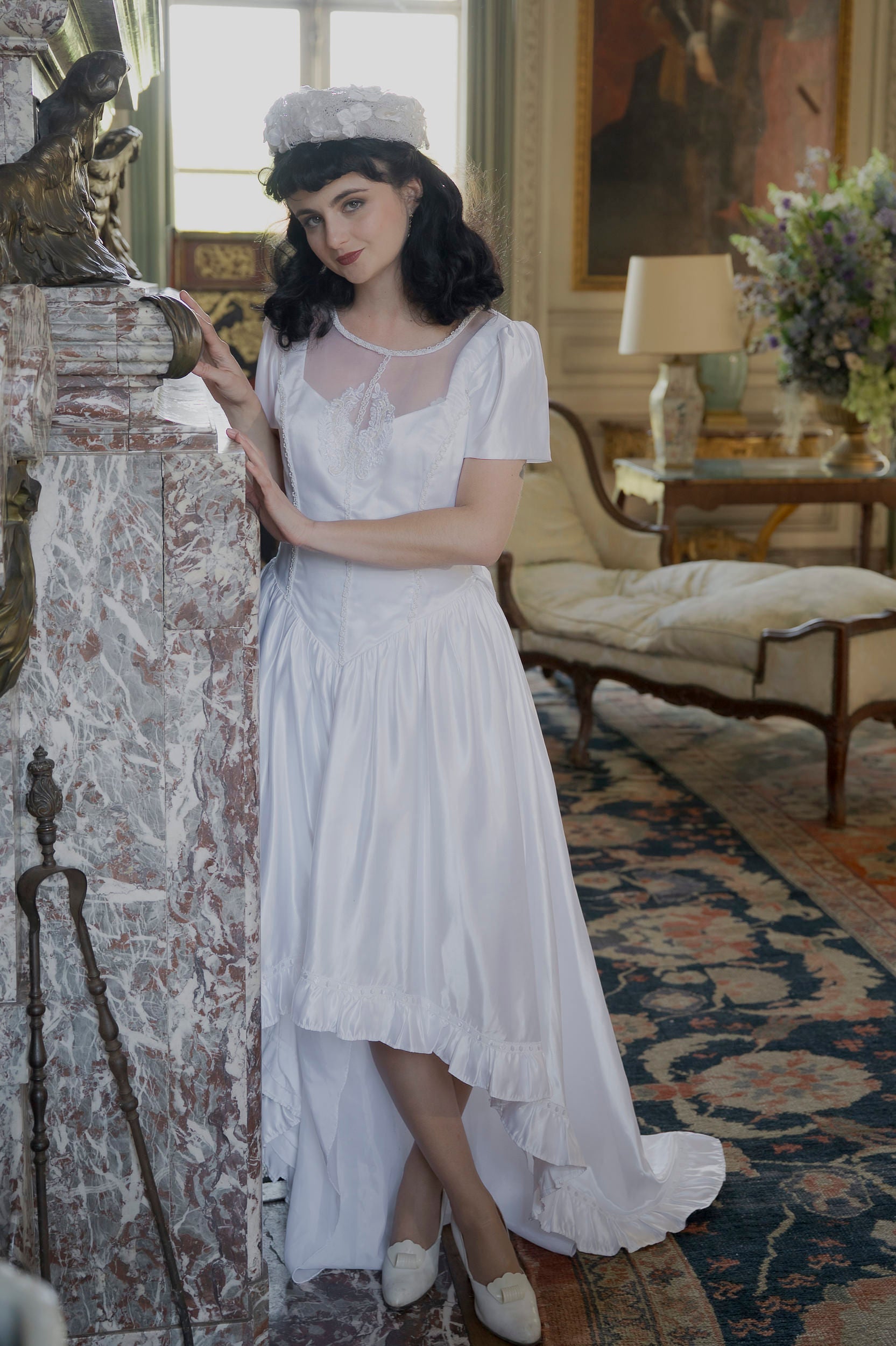 Solène Gisèle La mariée Félicie robe mariée blanc satin 38