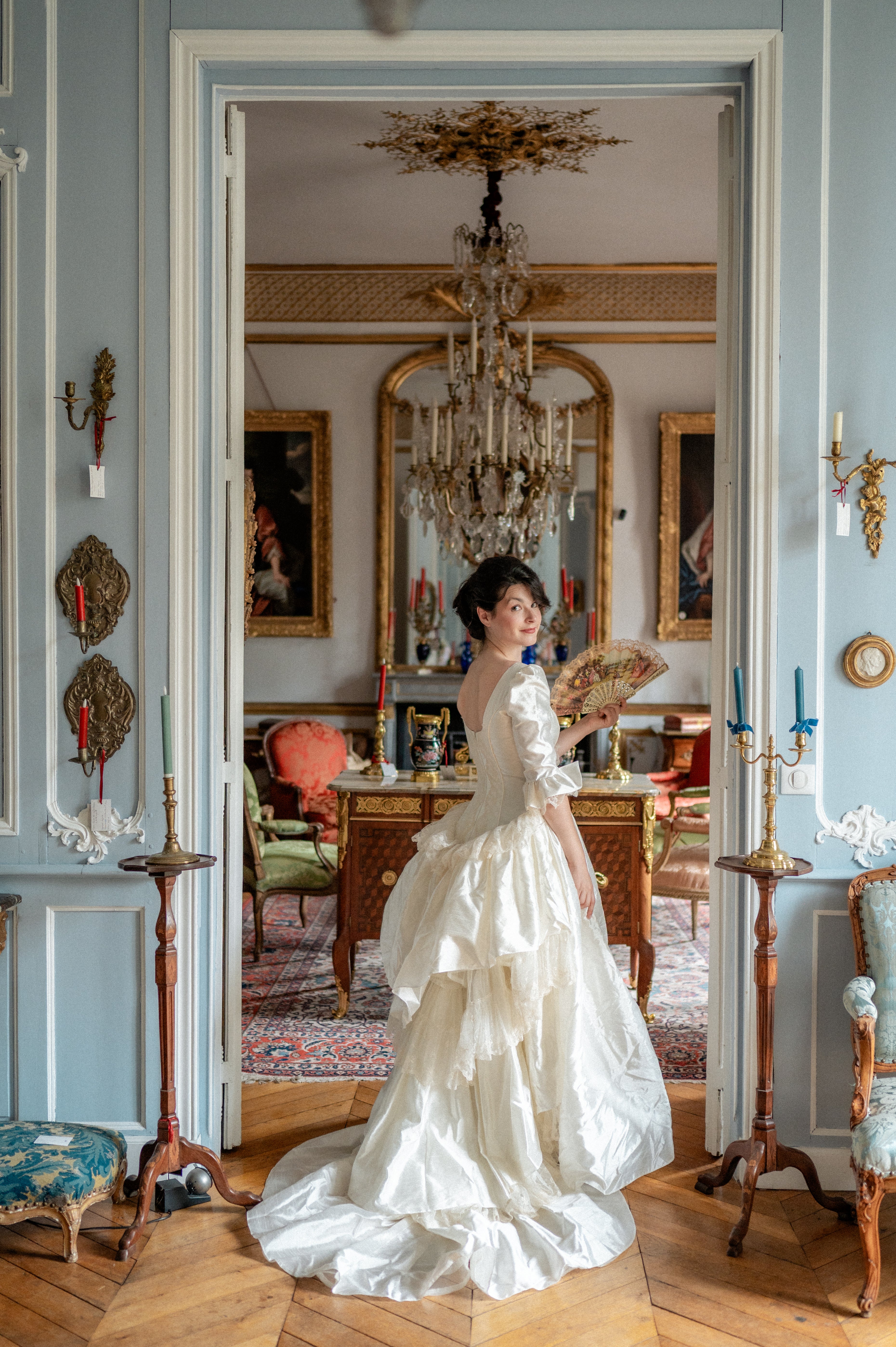 Solène Gisèle La mariée Antoinette robe mariée ivoire dentelle 36
