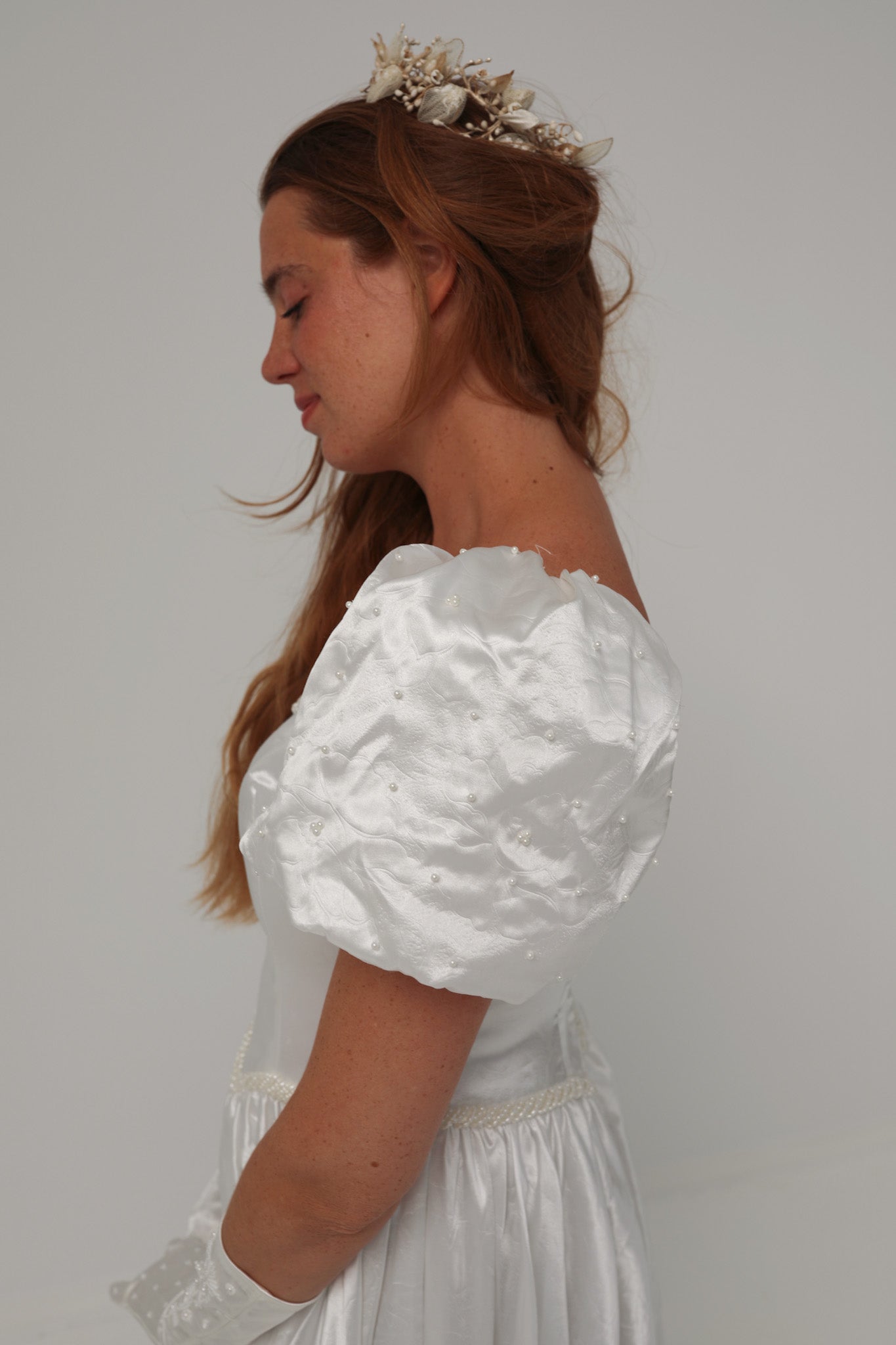 Solène Gisèle Blanche robe de mariée taille 38 perlée