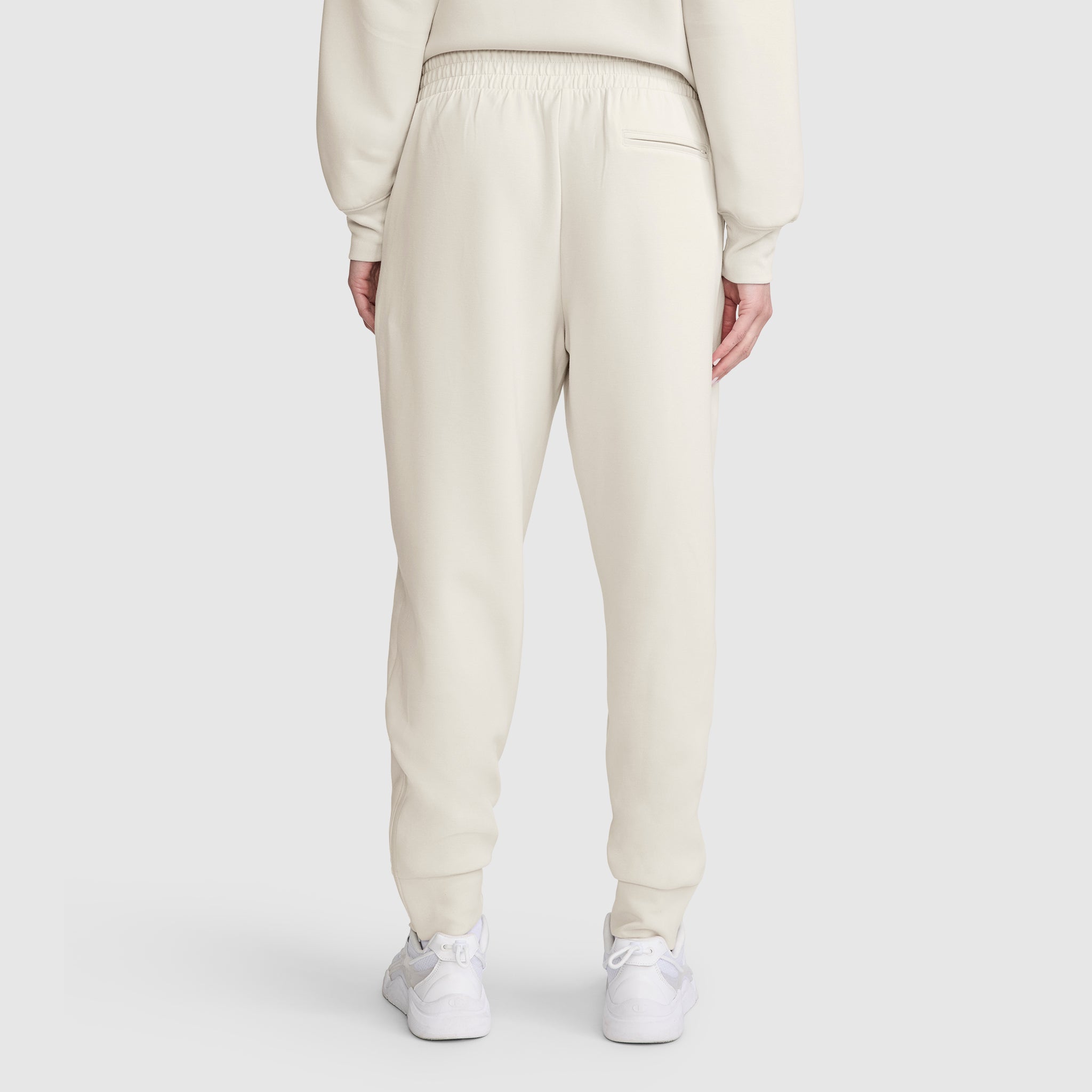 Champion Jogger tapered zips femme coton écru S