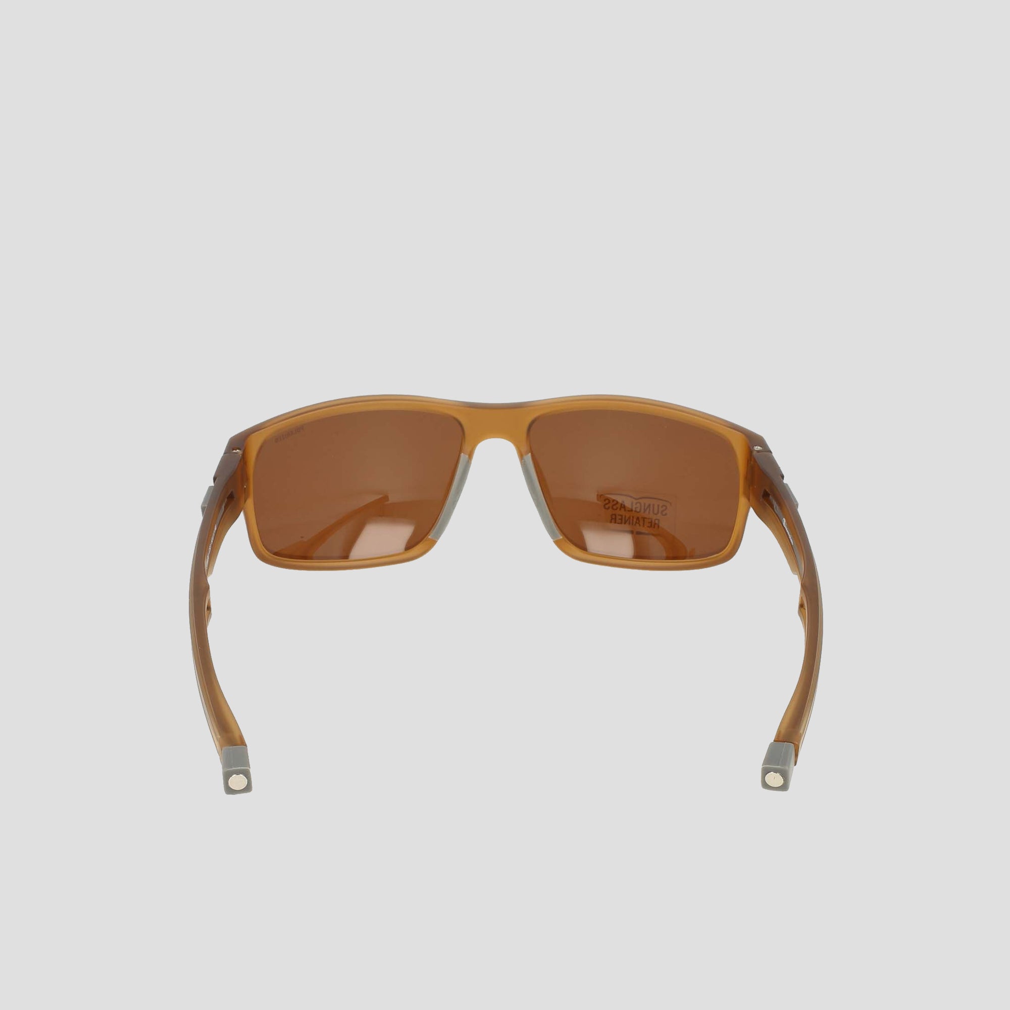 Champion Polarized Rectangle Retainer Wrap lunettes Trans Walnut