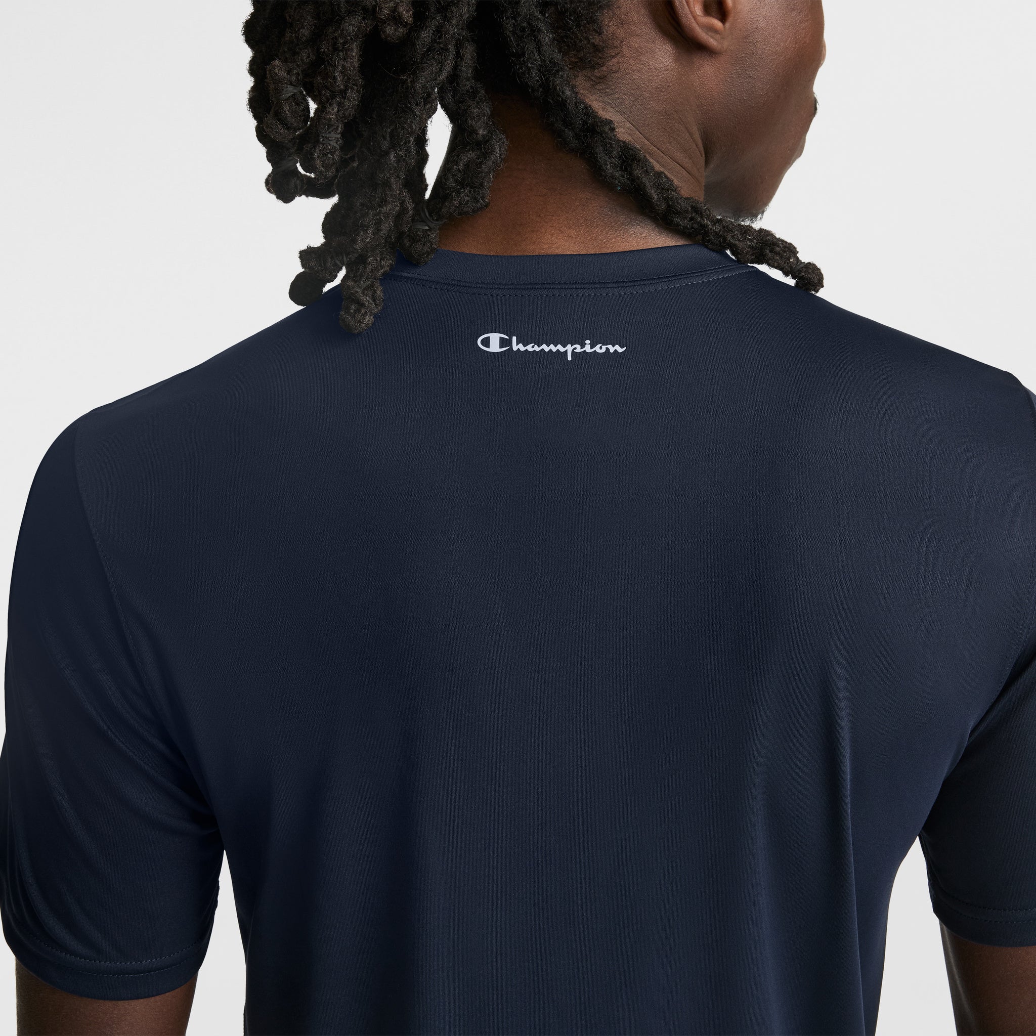 Champion Sport T-Shirt Reflective C Logo tee-shirt homme Deep Navy slim-fit