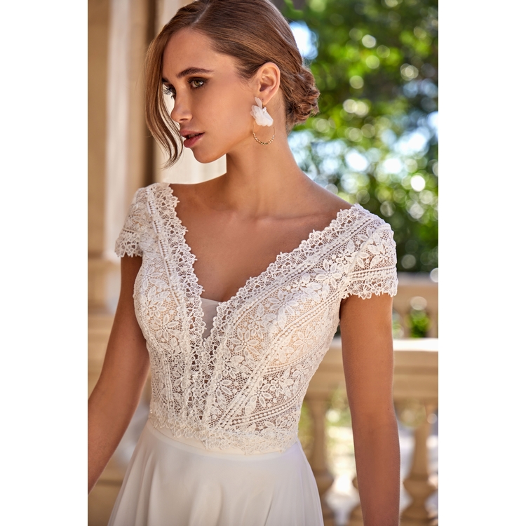 Le Jour de Notre Oui DIEPPE robe de mariée ivoire coupe fluide