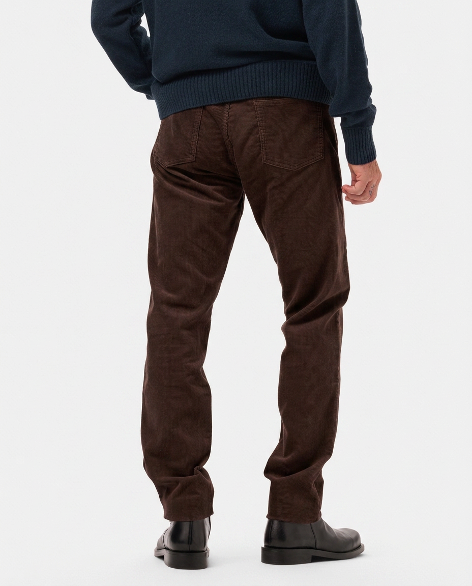 Lafaurie Cassius pantalon velours lie de vin coupe ajustée
